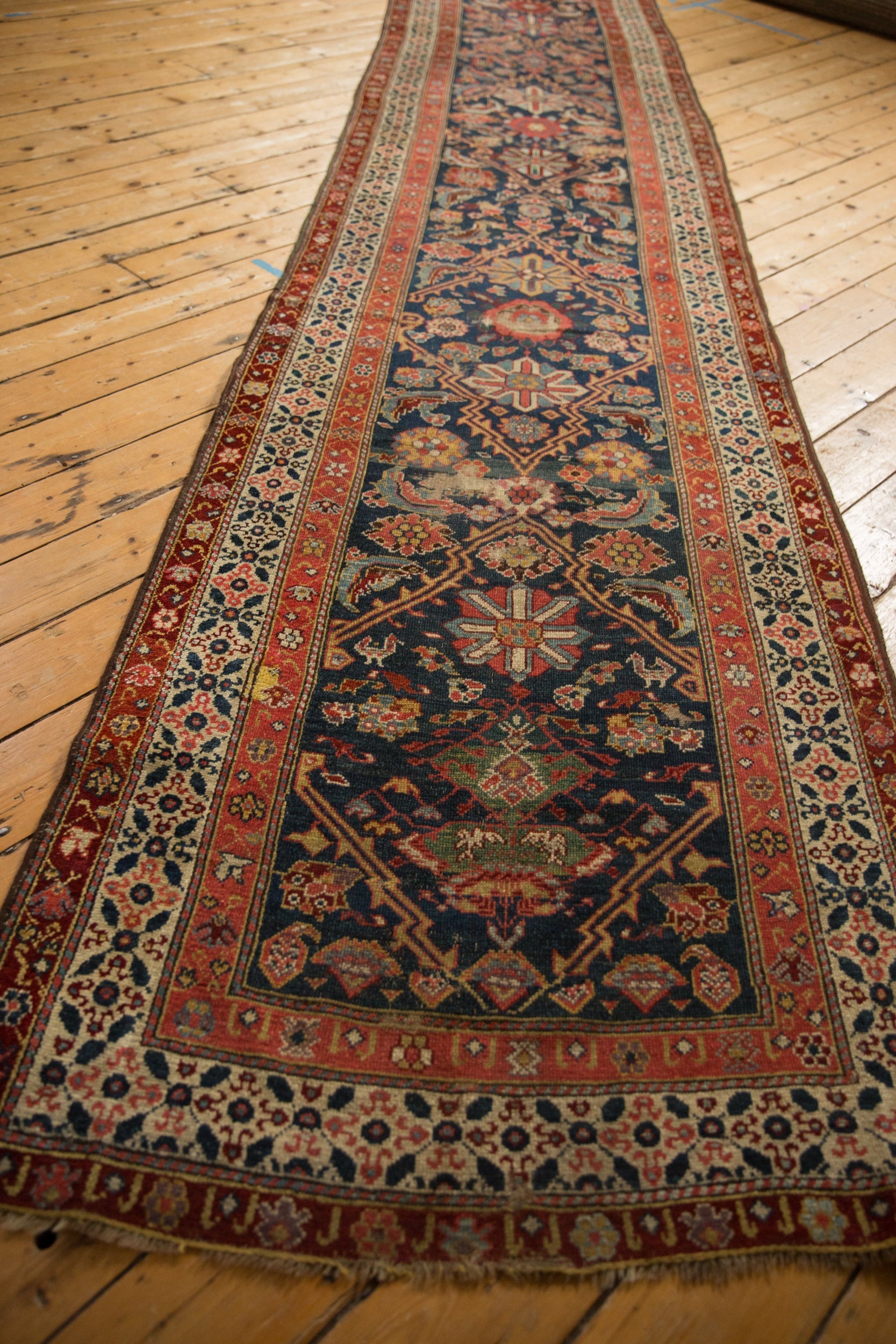 3.5x15.5 Antique Fine Malayer Rug Runner by Old New House® - product image 6 for Resin Society