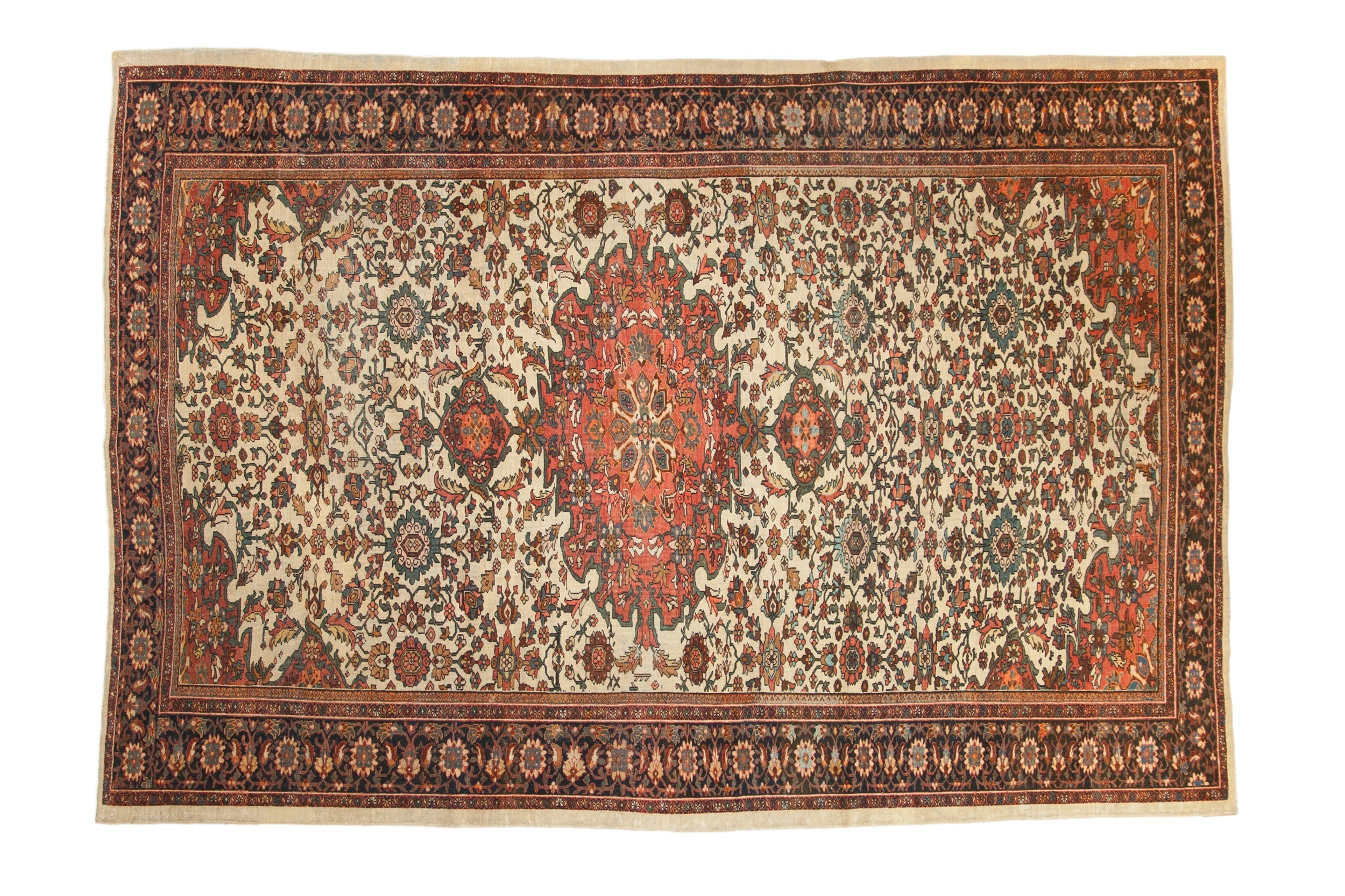 7x10 Antique Farahan Sarouk Carpet by Old New House® - main product image for Resin Society