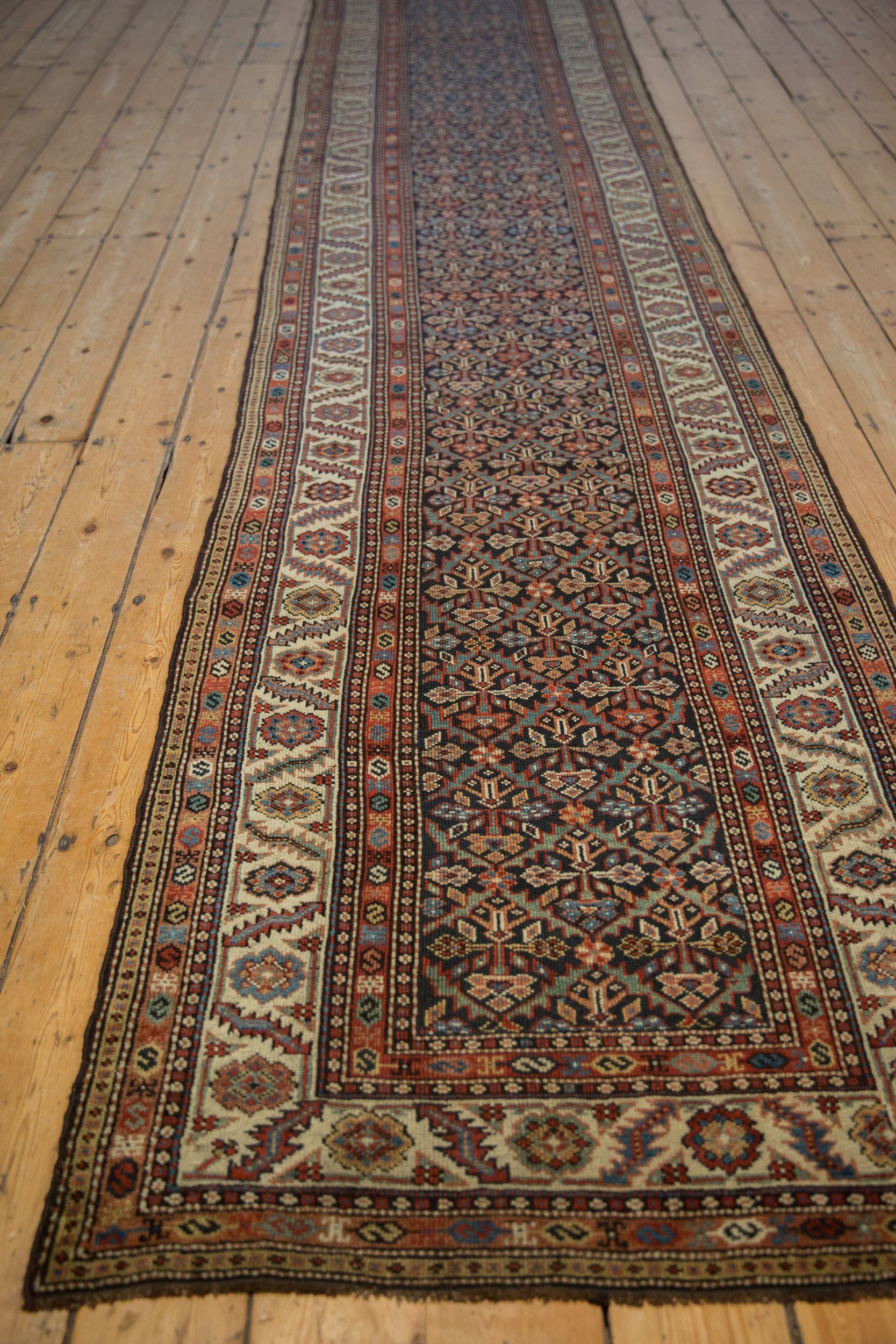 3.5x15.5 Antique Fine Malayer Rug Runner by Old New House® - product image 4 for Resin Society