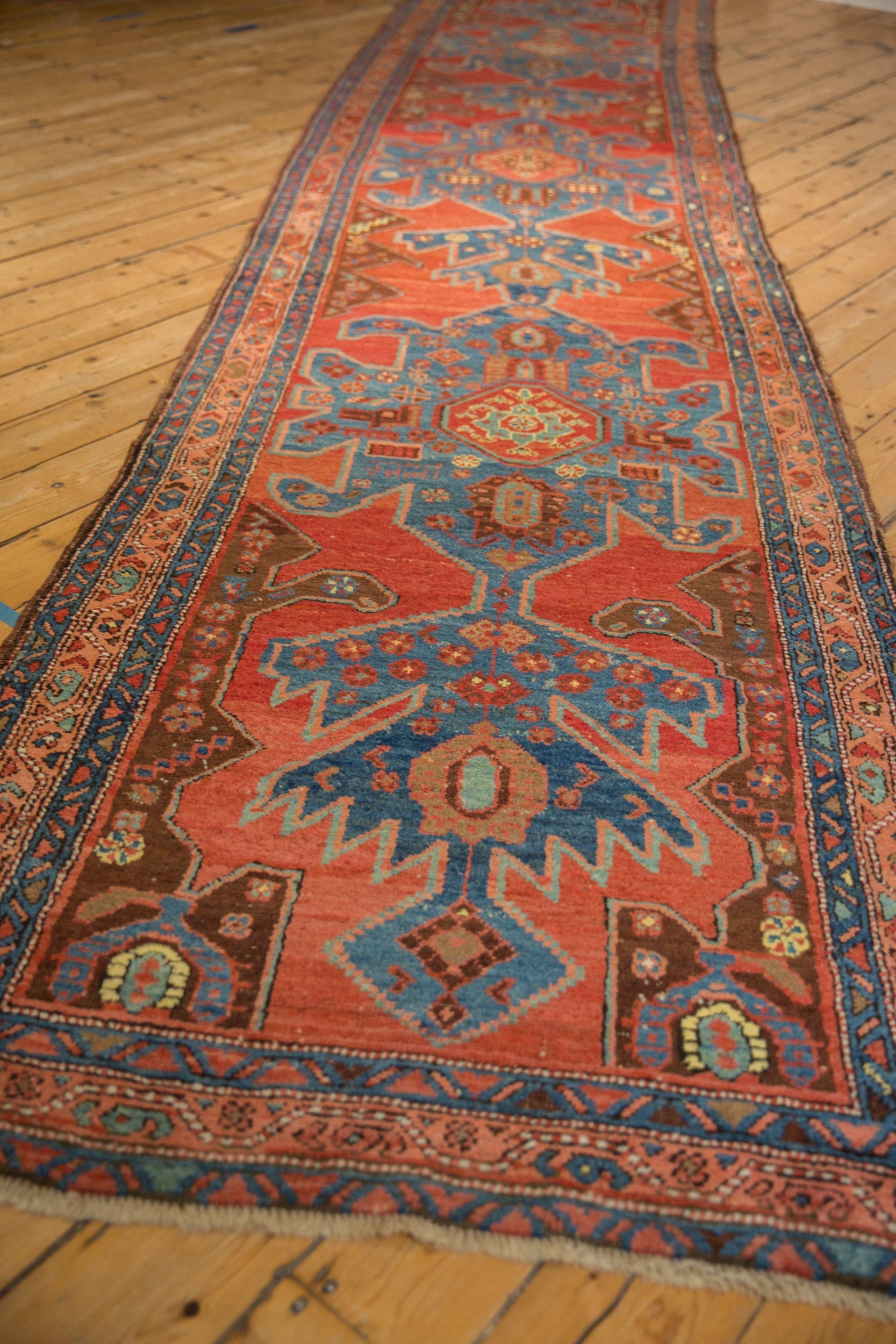 3.5x16.5 Antique Heriz Rug Runner by Old New House® - product image 4 for Resin Society