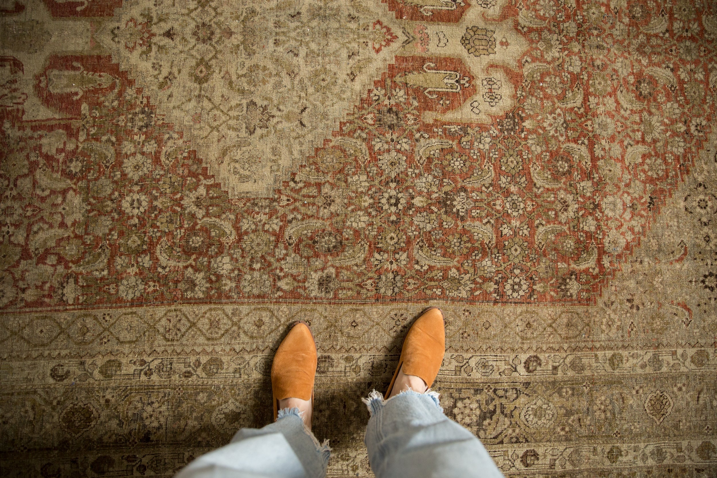 7.5x11.5 Antique Distressed Bijar Carpet by Old New House® - product image 2 for Resin Society