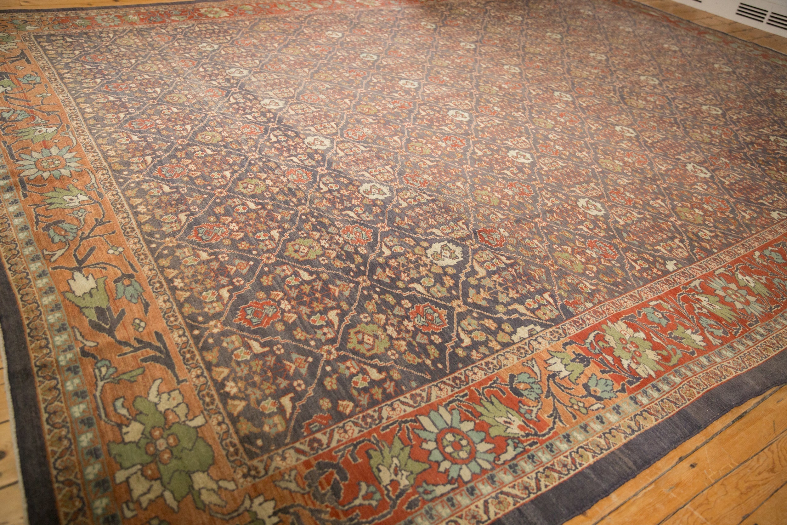 10.5x13.5 Vintage Distressed Mahal Carpet by Old New House® - product image 6 for Resin Society