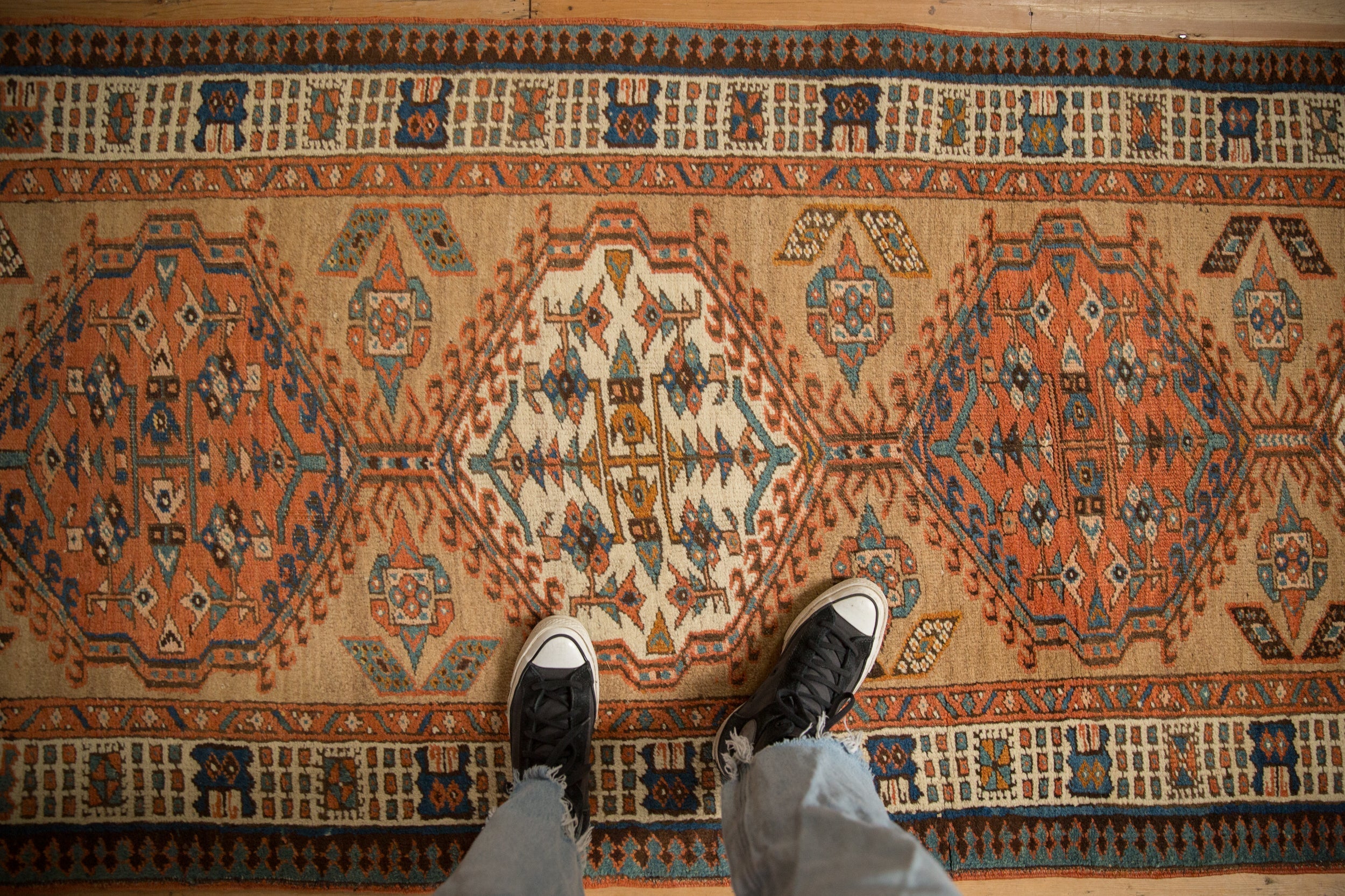 3.5x11 Antique Serab Rug Runner by Old New House® - product image 2 for Resin Society