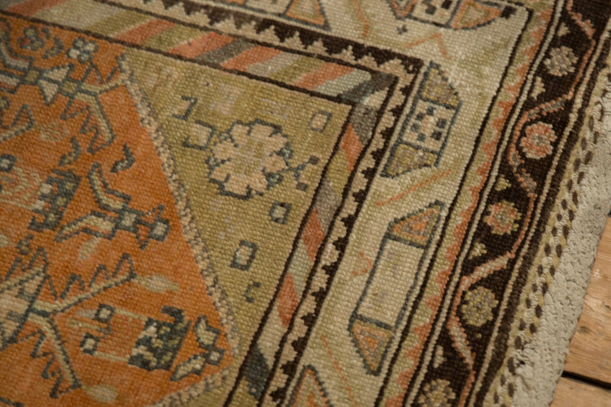 3x13.5 Vintage Distressed Malayer Rug Runner by Old New House® - product image 4 for Resin Society