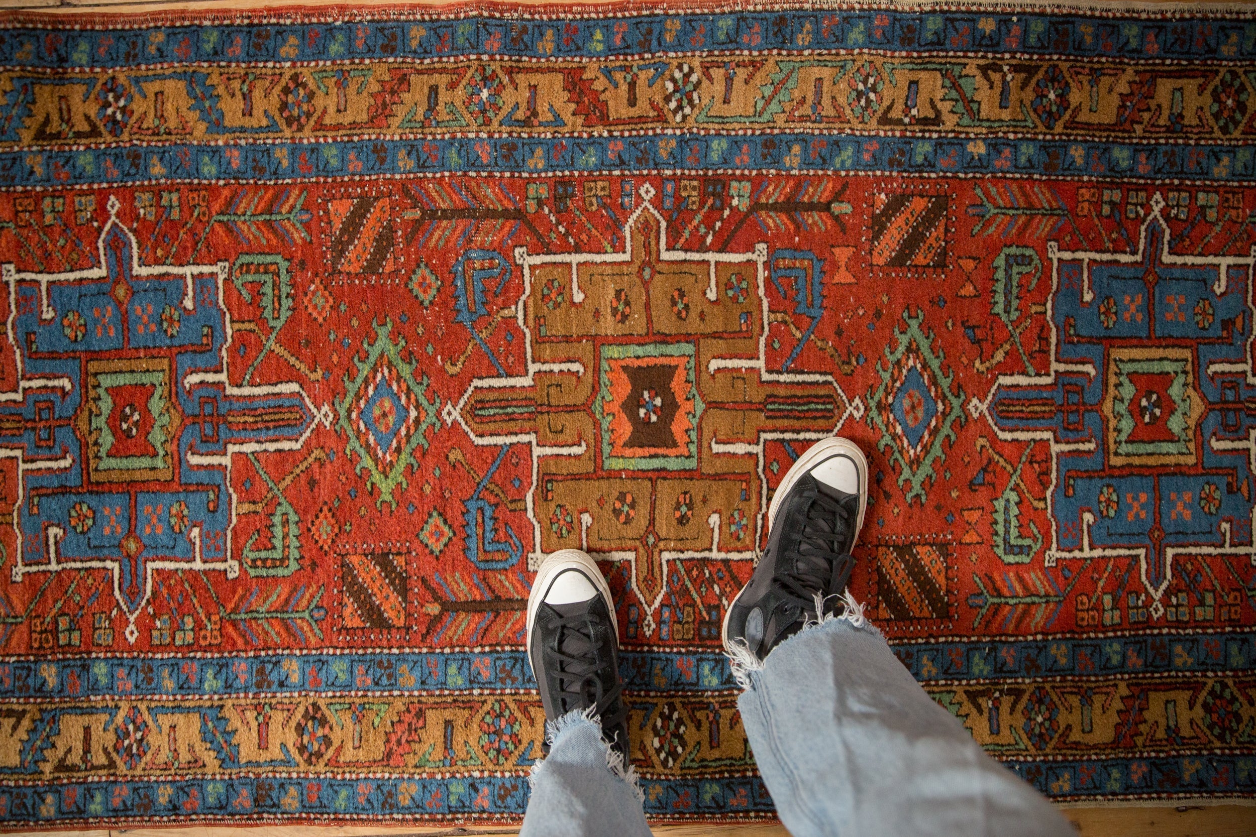 3x11 Antique Heriz Rug Runner by Old New House® - product image 2 for Resin Society