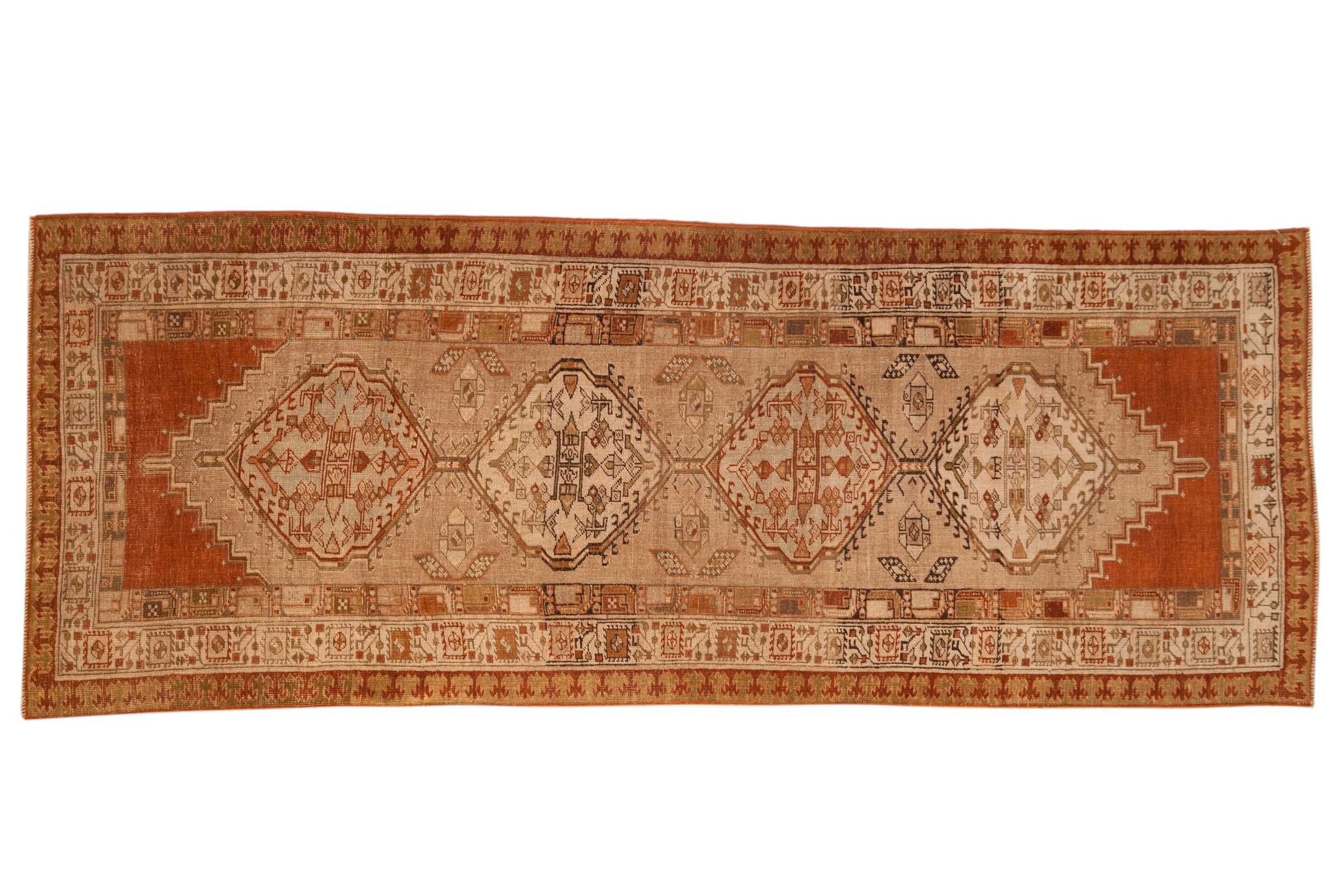 RESERVED 3.5x8.5 Vintage Distressed Serab Rug Runner