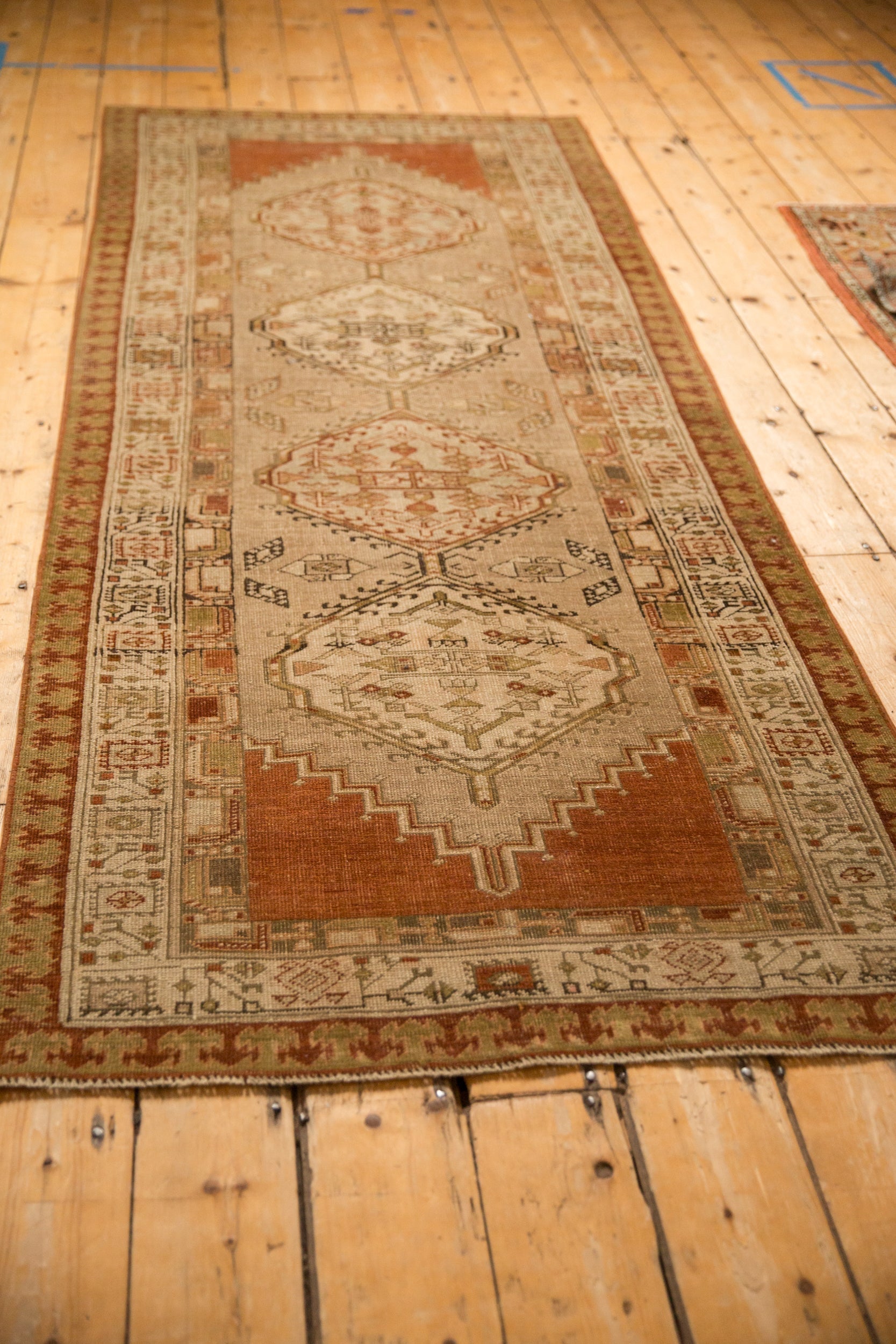 RESERVED 3.5x8.5 Vintage Distressed Serab Rug Runner