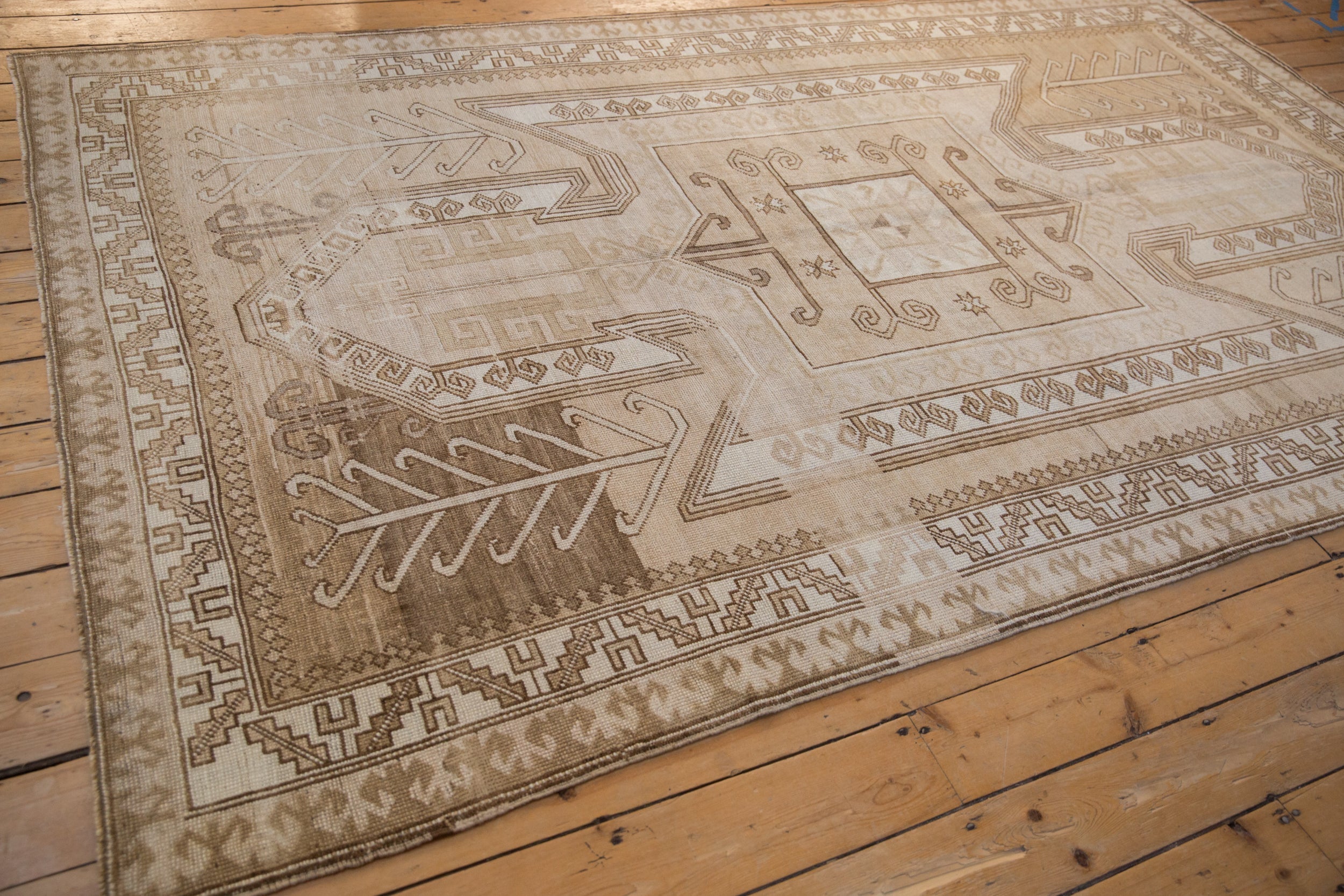 6x10.5 Vintage Distressed Kars Carpet by Old New House® - product image 7 for Resin Society