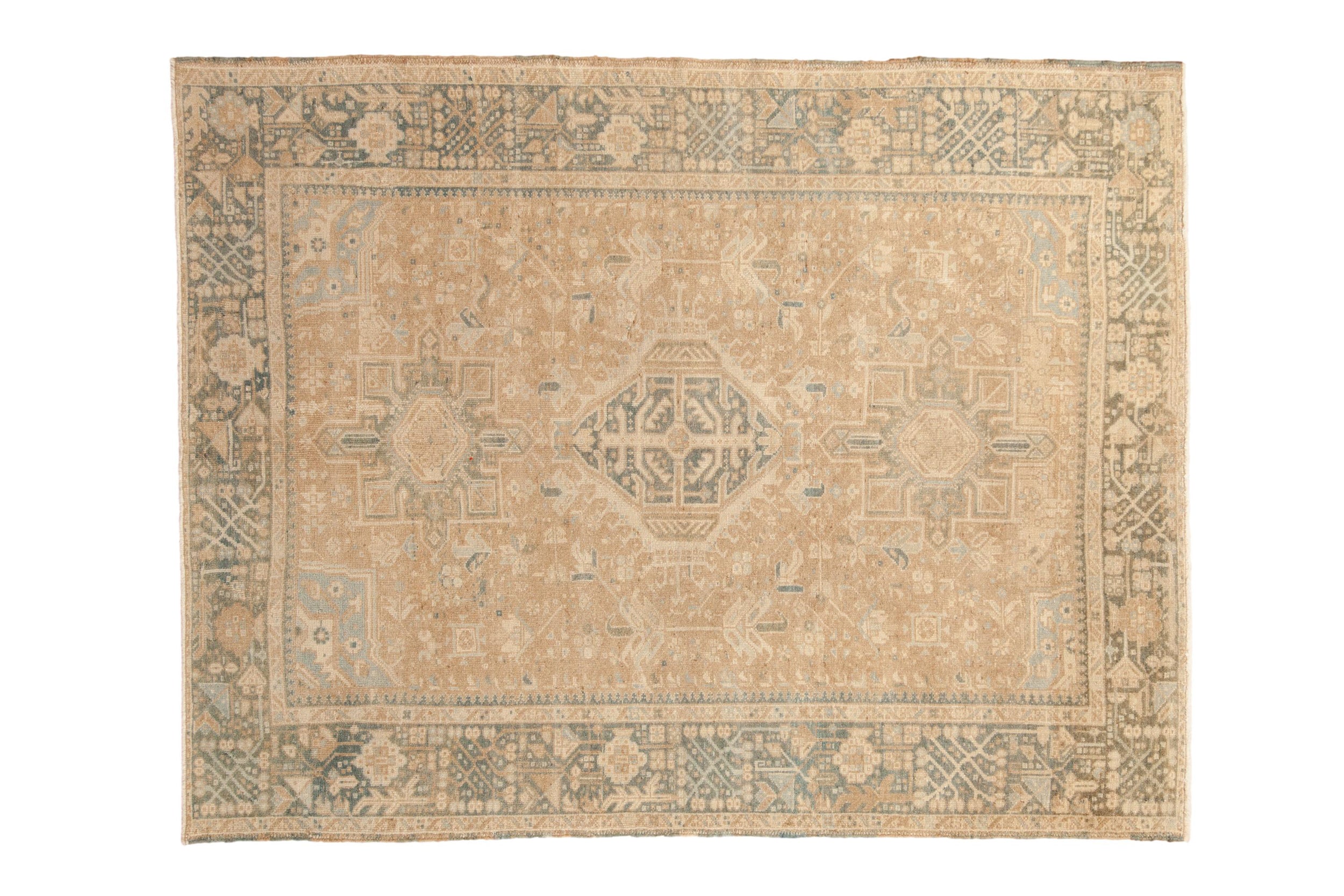 5x6.5 Vintage Distressed Karaja Rug by Old New House® - main product image for Resin Society