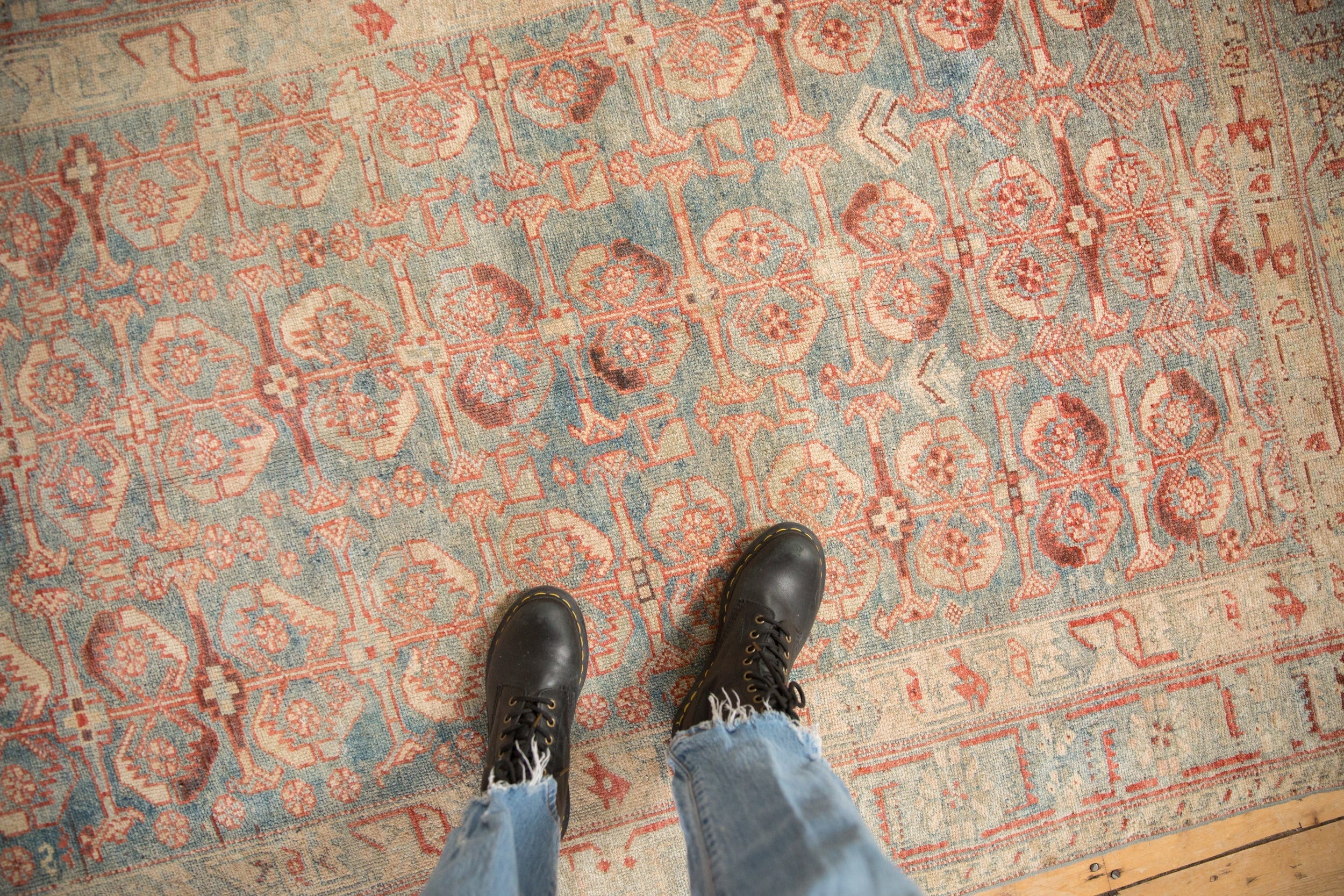 4.5x6 Vintage Fine Distressed Mehriban Rug by Old New House® - product image 2 for Resin Society