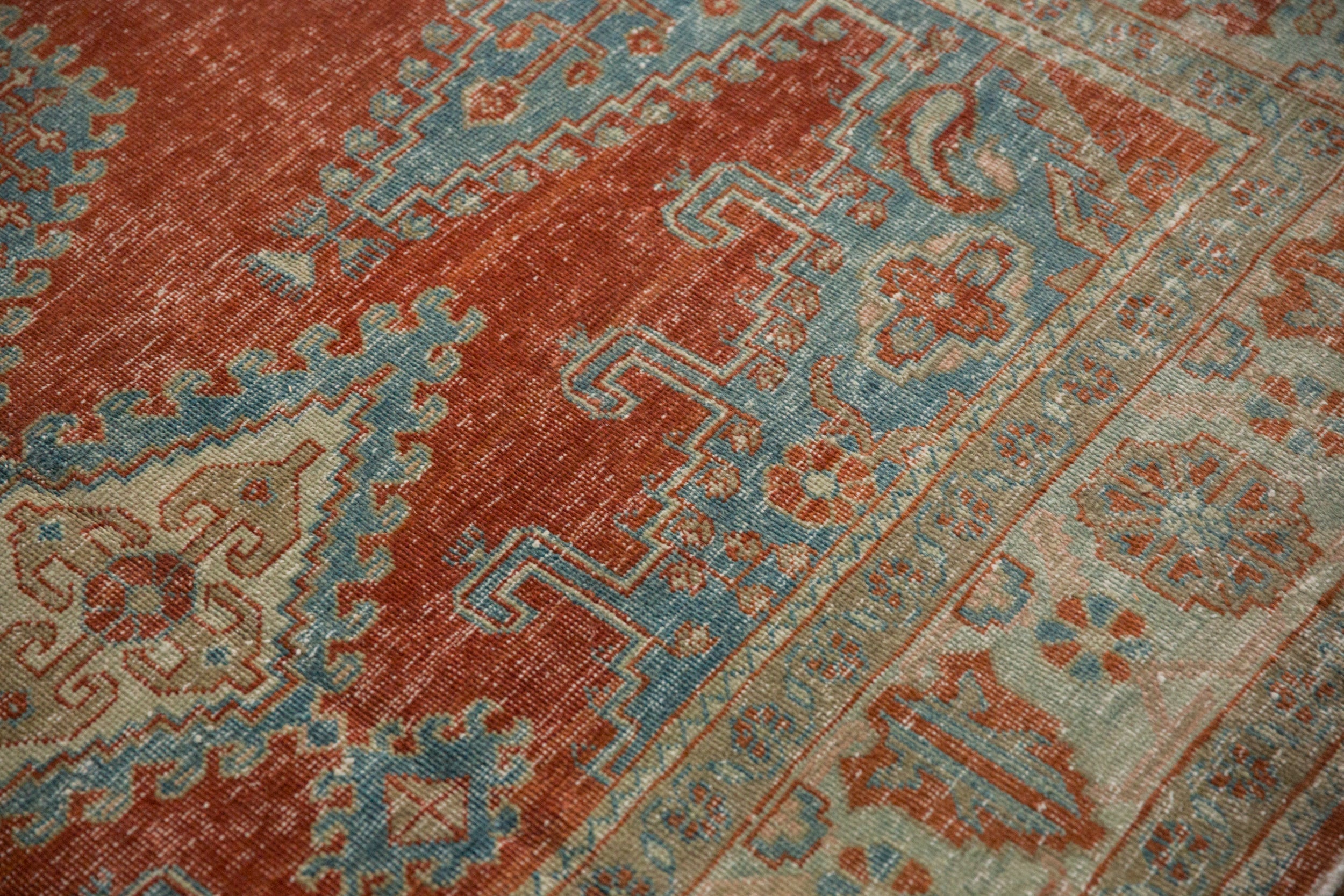 6.5x7 Vintage Distressed Veece Square Carpet by Old New House® - product image 8 for Resin Society