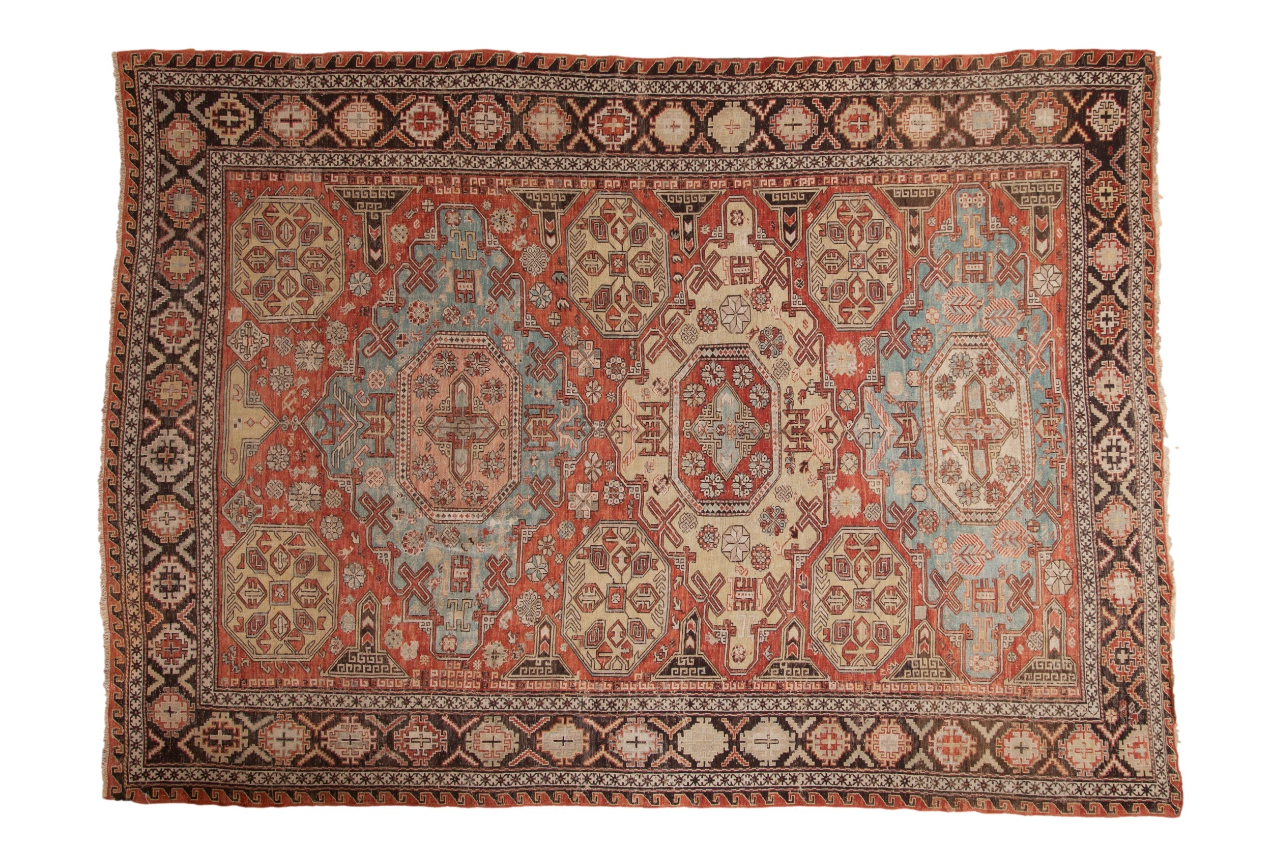 7x10 Antique Caucasian Soumac Carpet by Old New House® - main product image for Resin Society