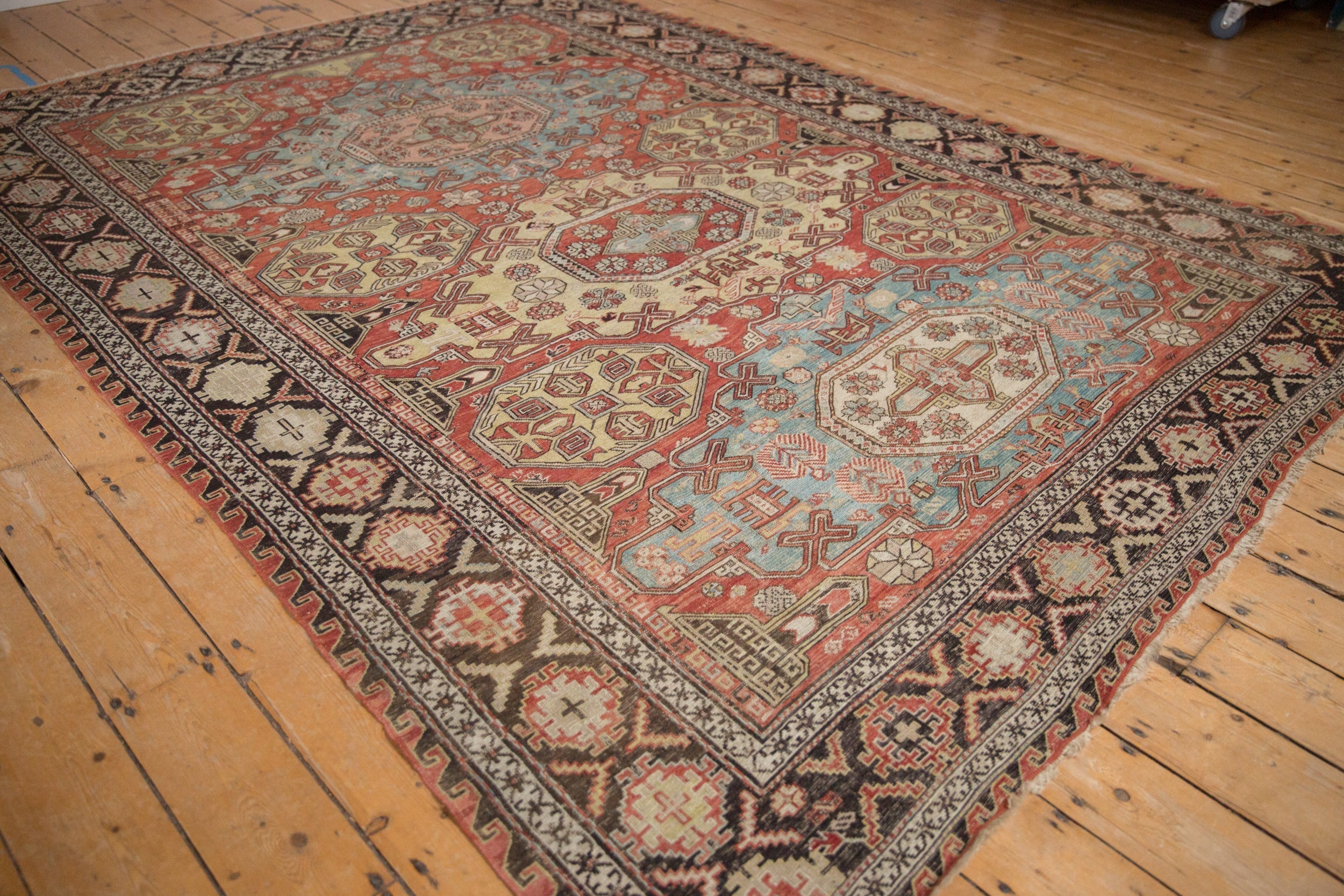 7x10 Antique Caucasian Soumac Carpet by Old New House® - product image 4 for Resin Society