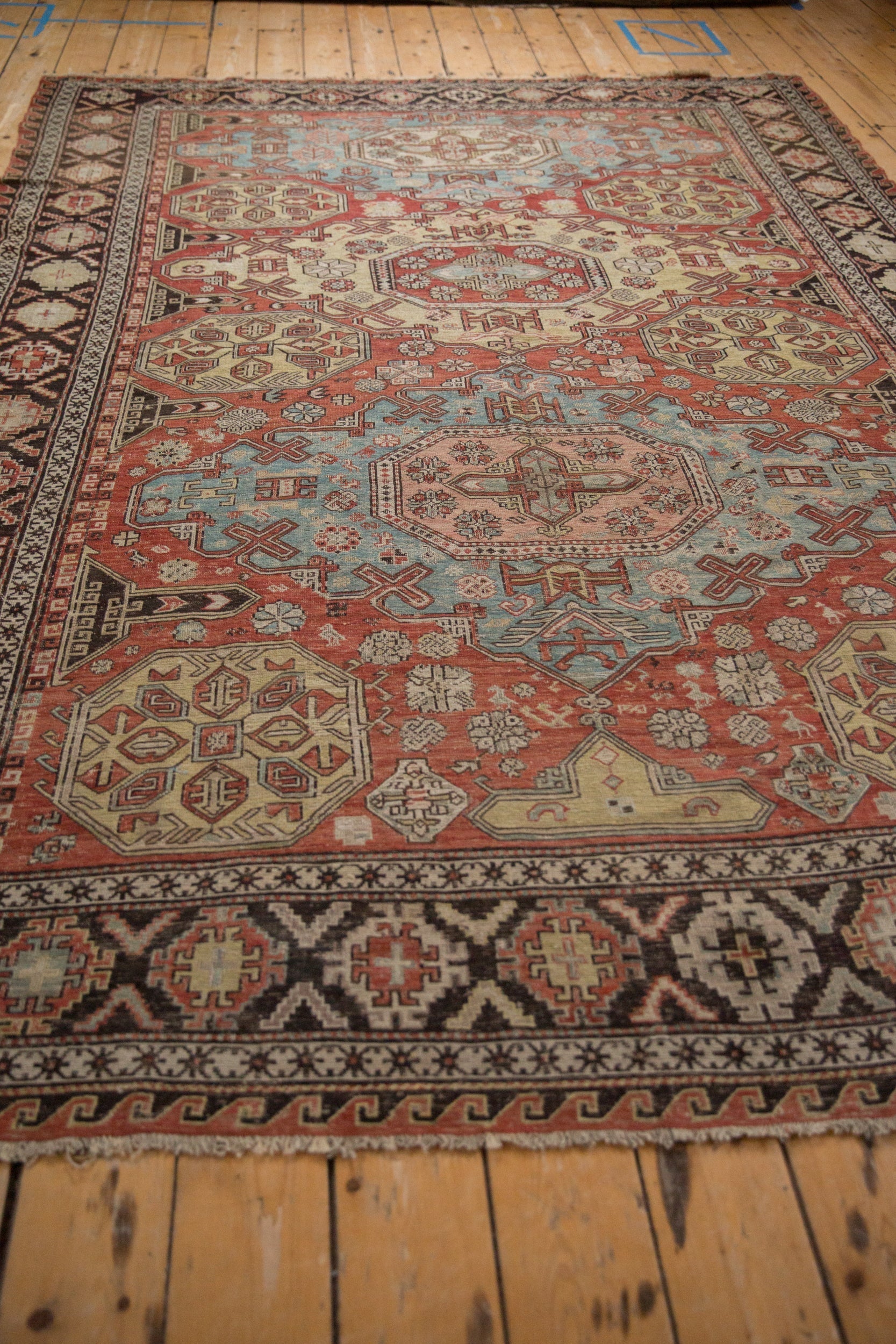 7x10 Antique Caucasian Soumac Carpet by Old New House® - product image 8 for Resin Society