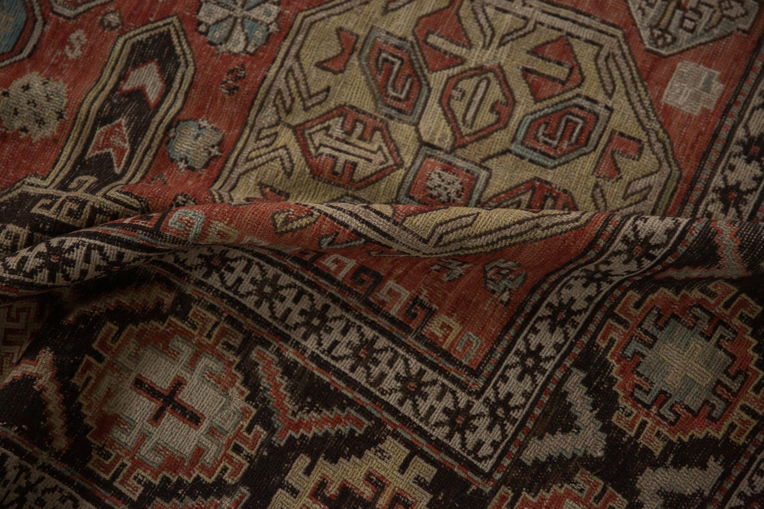 7x10 Antique Caucasian Soumac Carpet by Old New House® - product image 13 for Resin Society