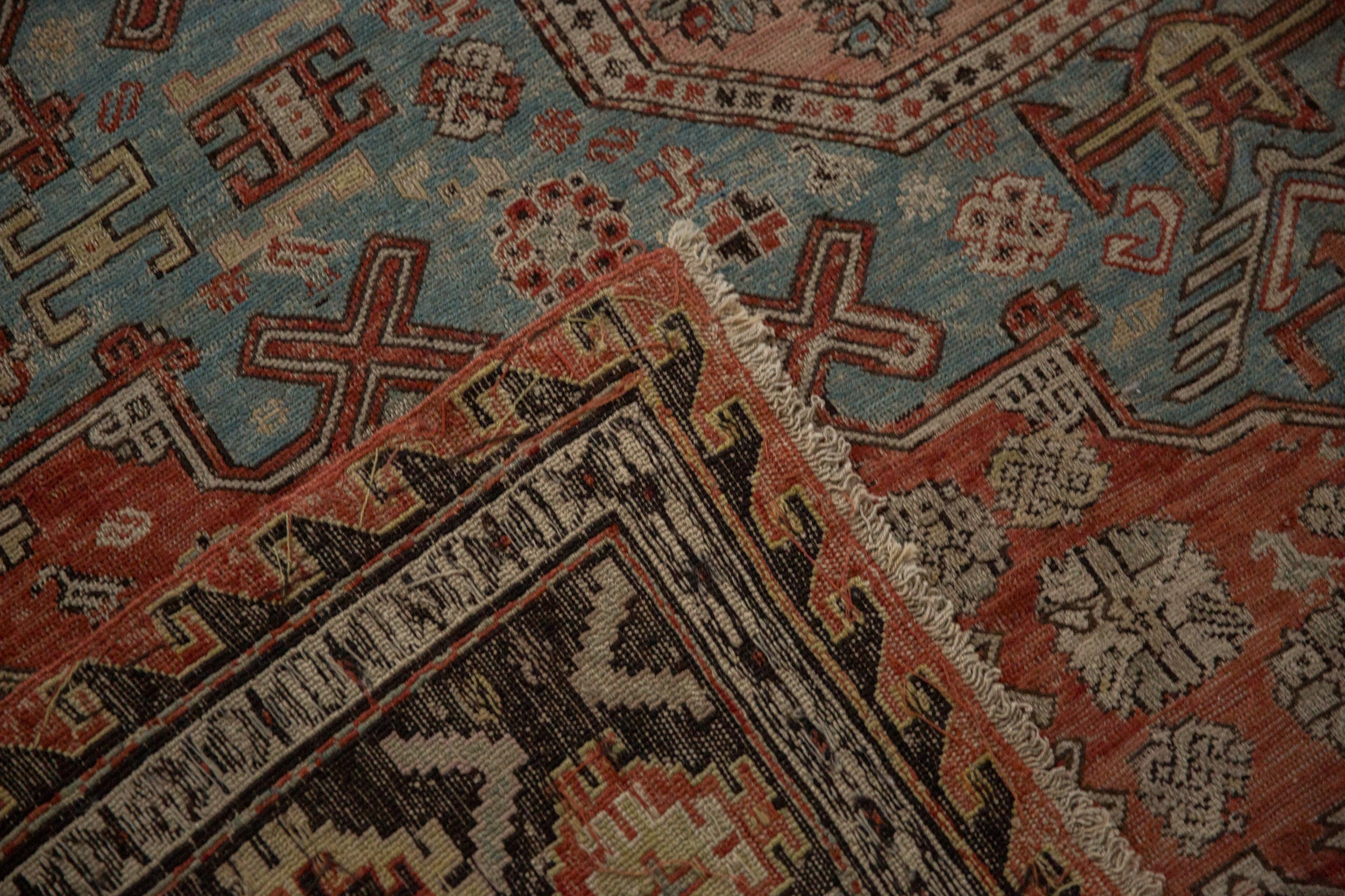 7x10 Antique Caucasian Soumac Carpet by Old New House® - product image 14 for Resin Society