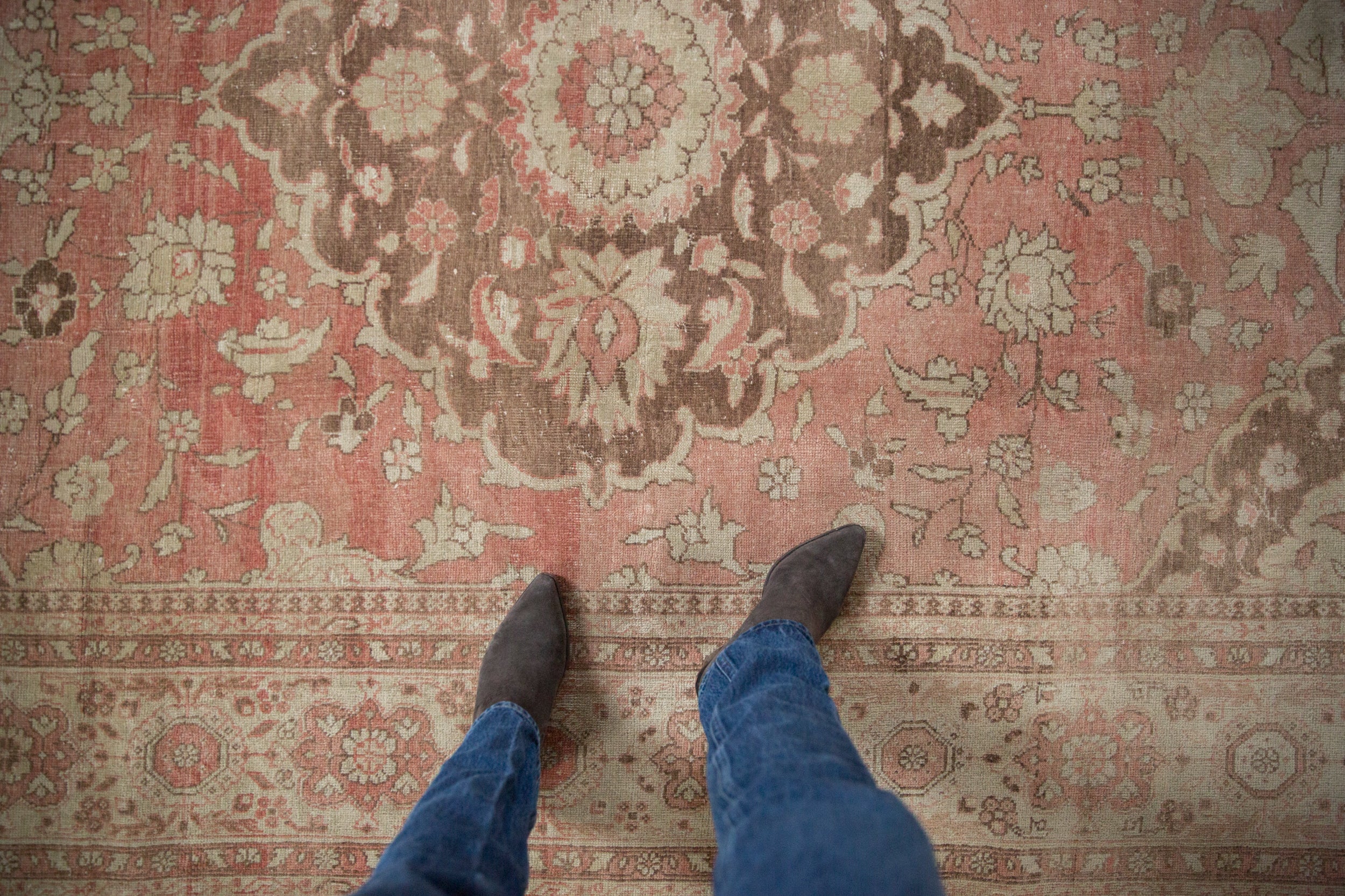 7x10 Vintage Distressed Oushak Carpet by Old New House® - product image 2 for Resin Society