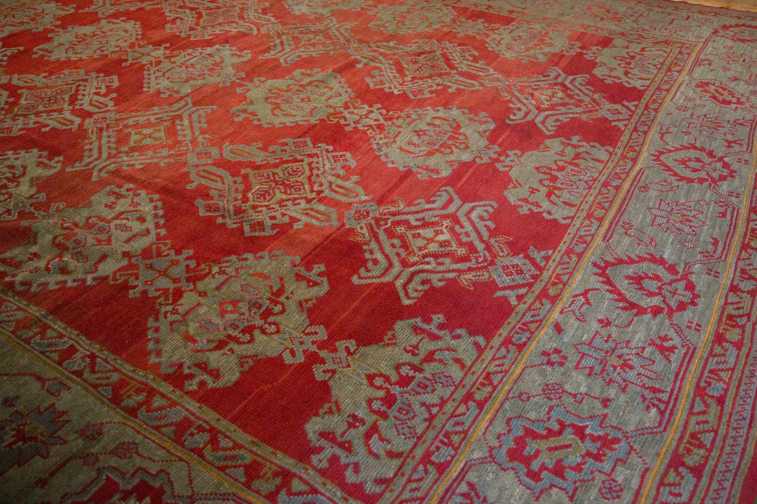 13.5x15 Antique Oushak Square Carpet by Old New House® - product image 9 for Resin Society