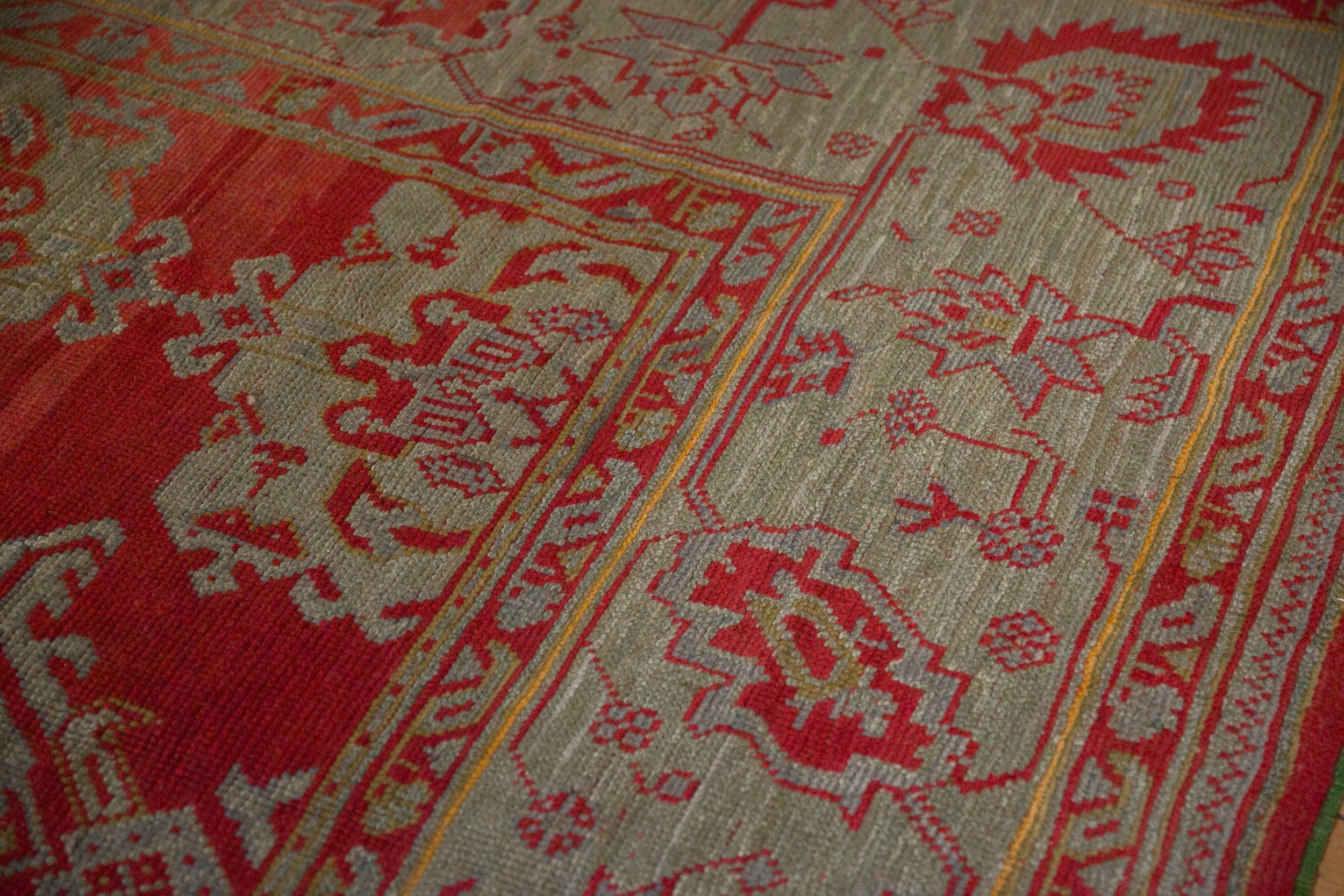13.5x15 Antique Oushak Square Carpet by Old New House® - product image 13 for Resin Society