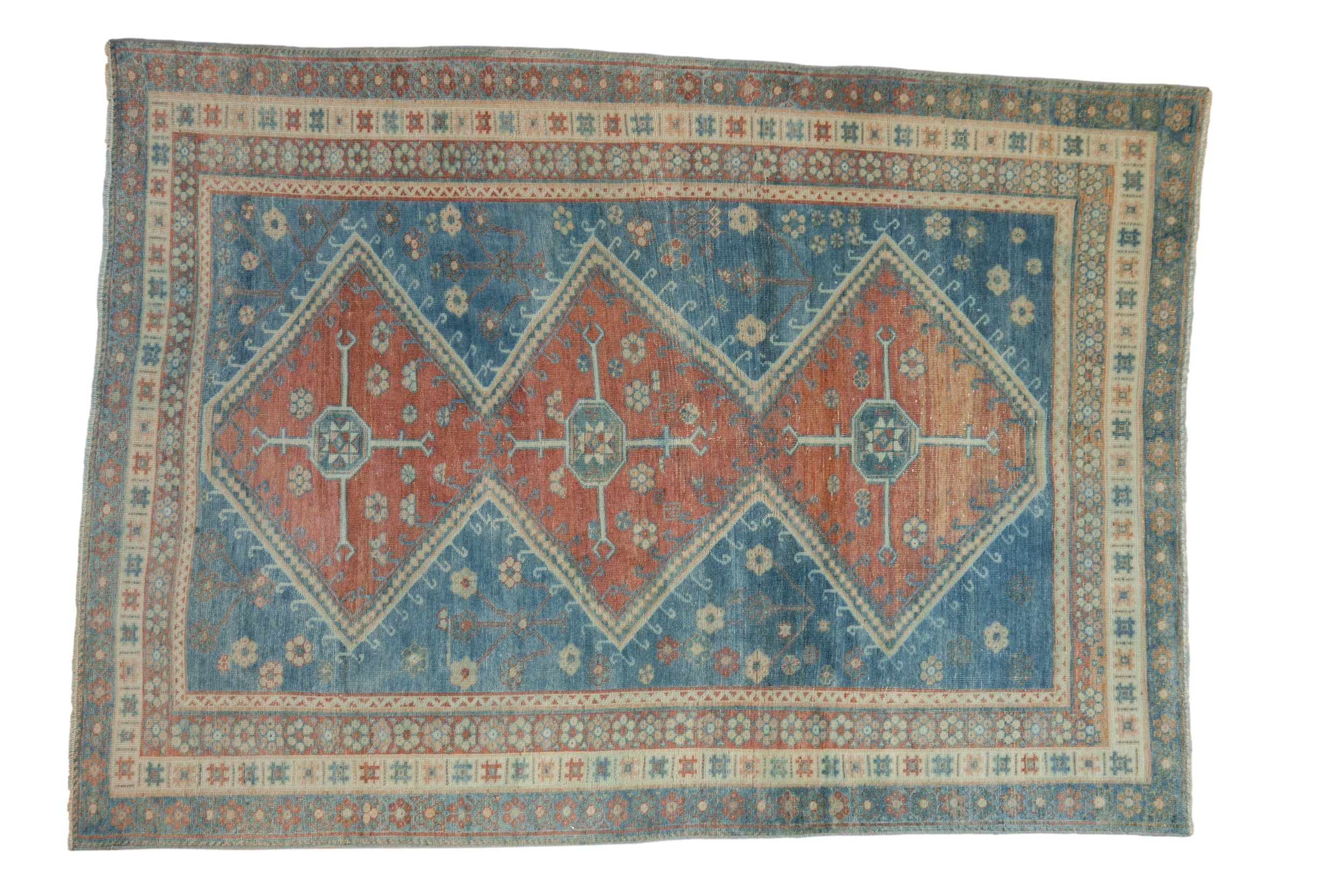 5x6.5 Vintage Distressed Caucasian Rug by Old New House® - main product image for Resin Society