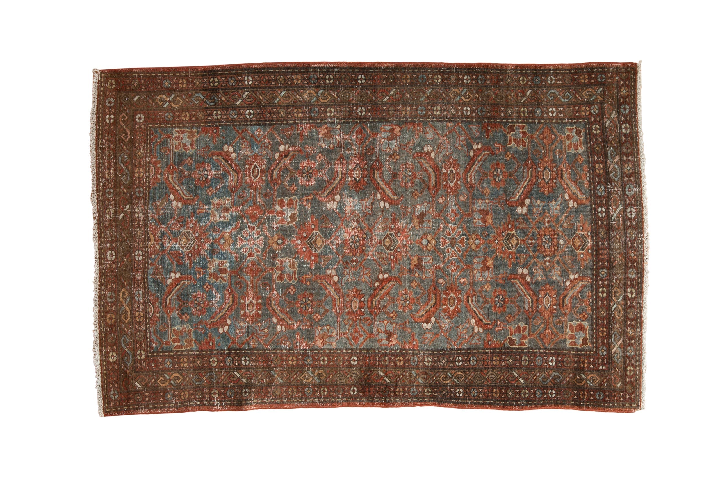 4x6.5 Vintage Distressed Malayer Rug by Old New House® - main product image for Resin Society