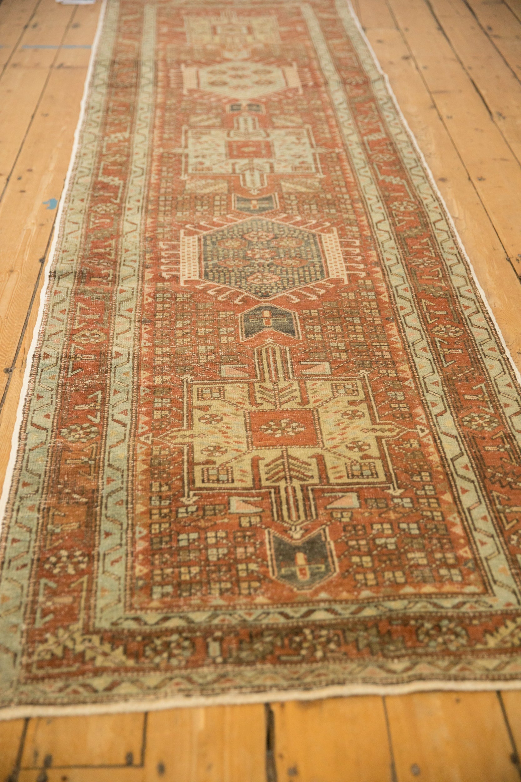 RESERVED 3x10.5 Vintage Distressed Karaja Rug Runner