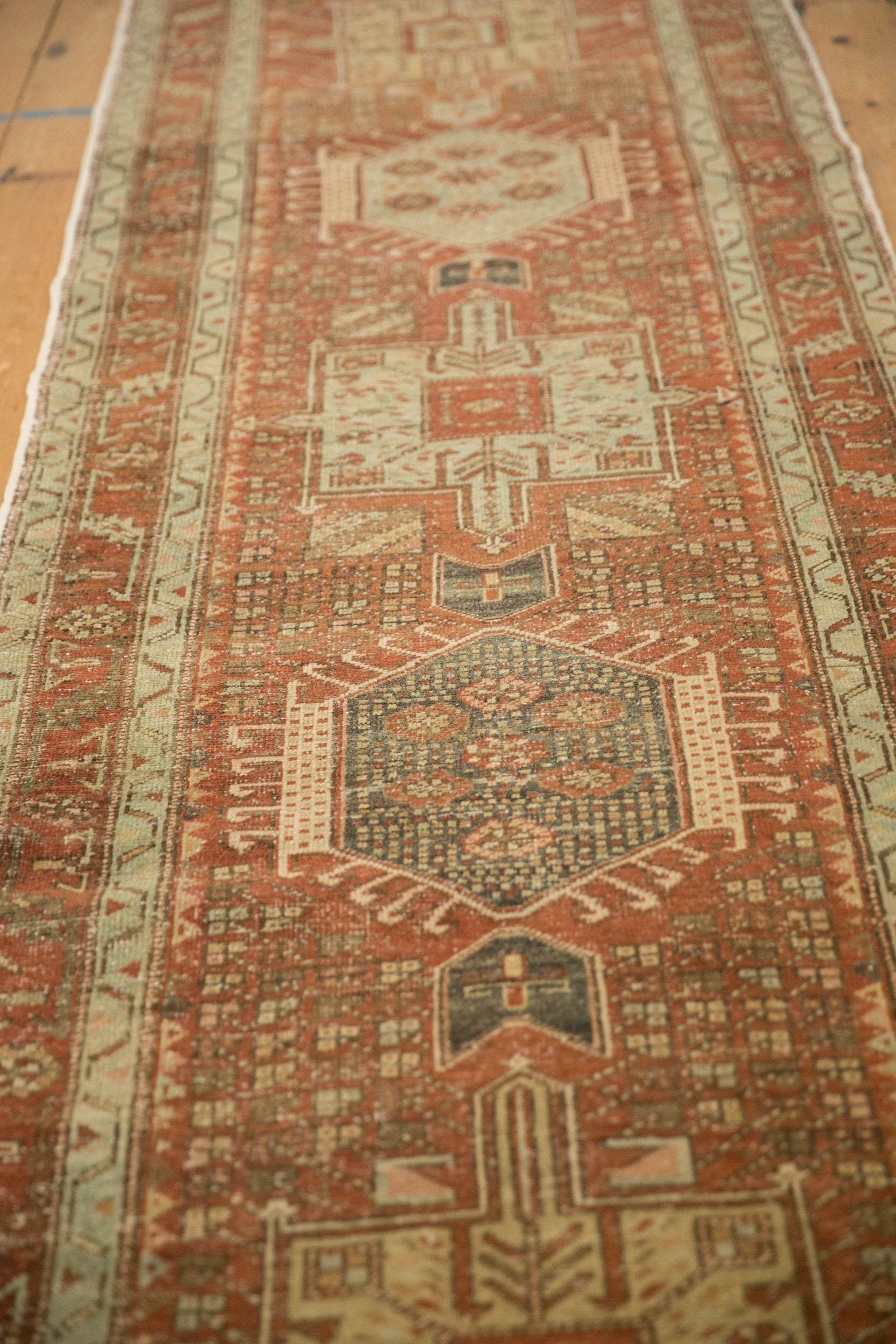 RESERVED 3x10.5 Vintage Distressed Karaja Rug Runner