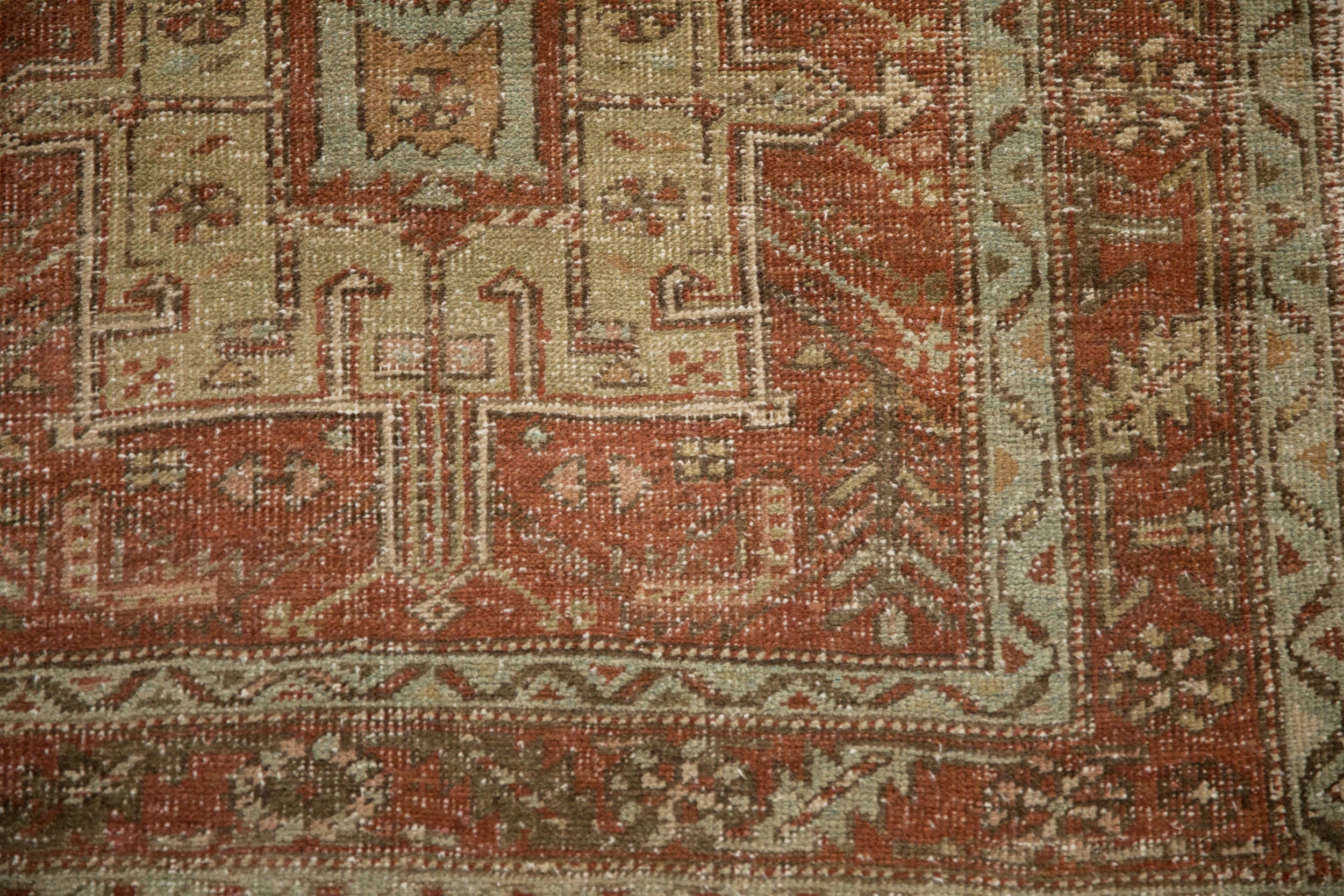 RESERVED 3x10.5 Vintage Distressed Karaja Rug Runner