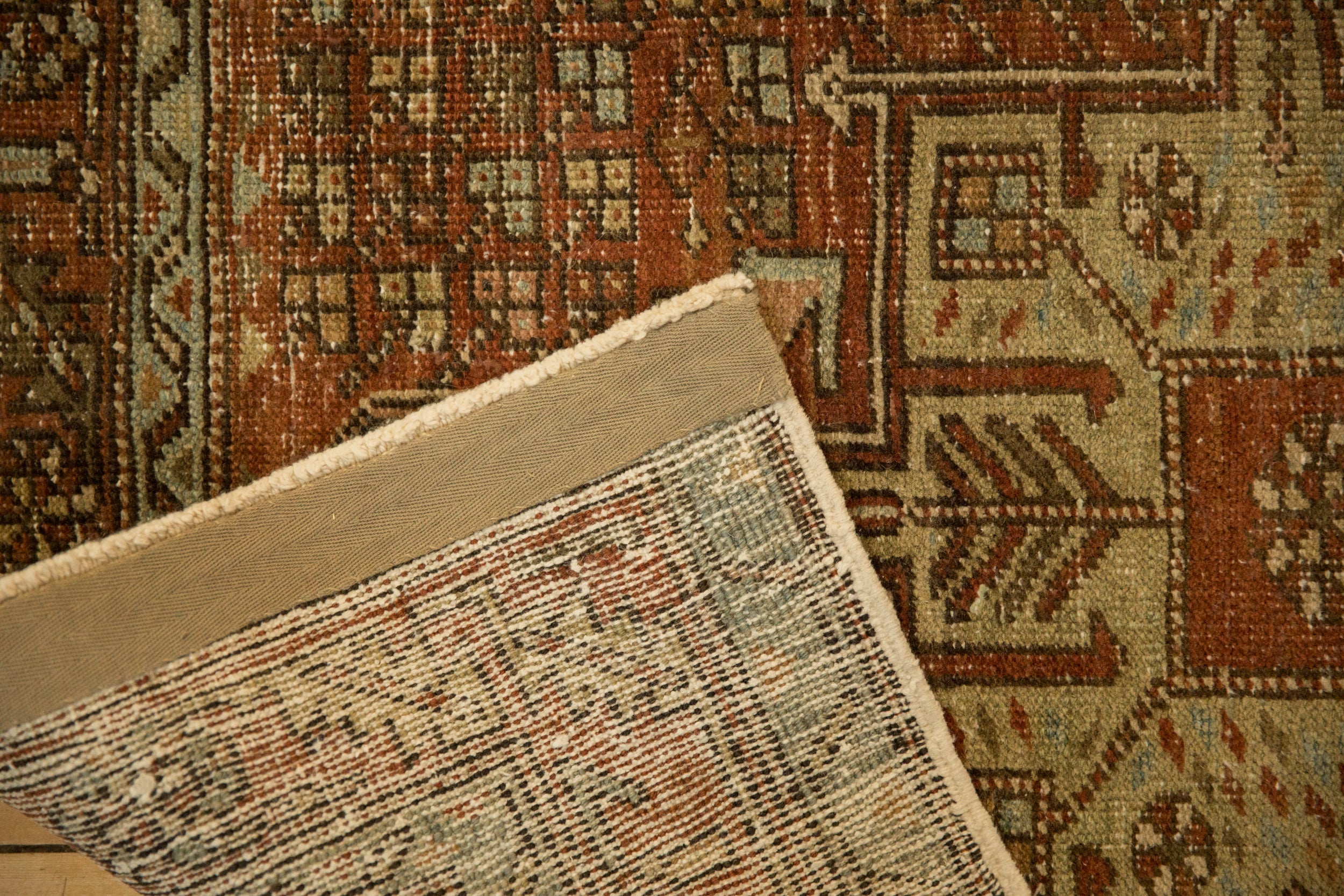 RESERVED 3x10.5 Vintage Distressed Karaja Rug Runner