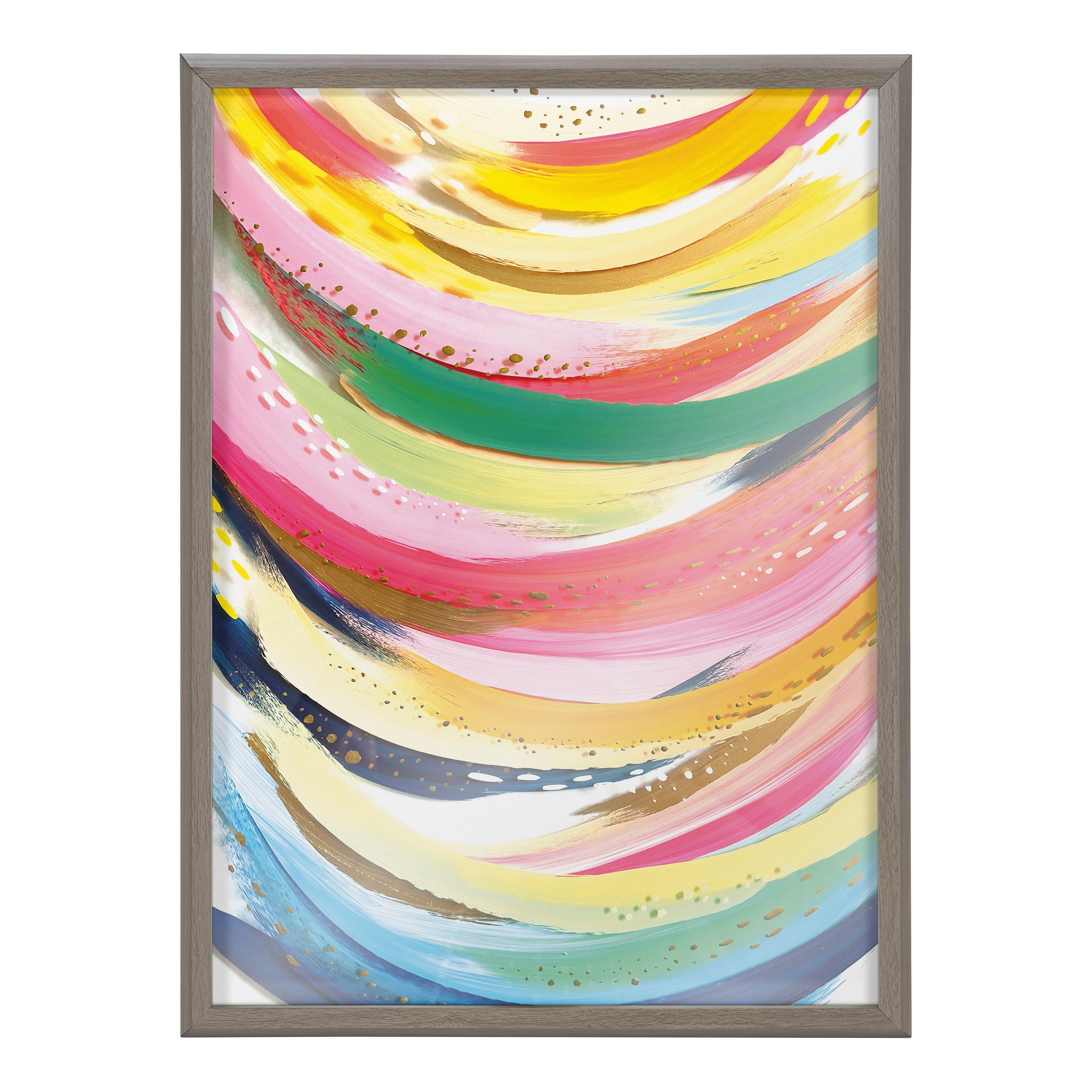 Blake Brushstroke 117 Framed Printed Glass by kateandlaurel - product image 2 for Resin Society