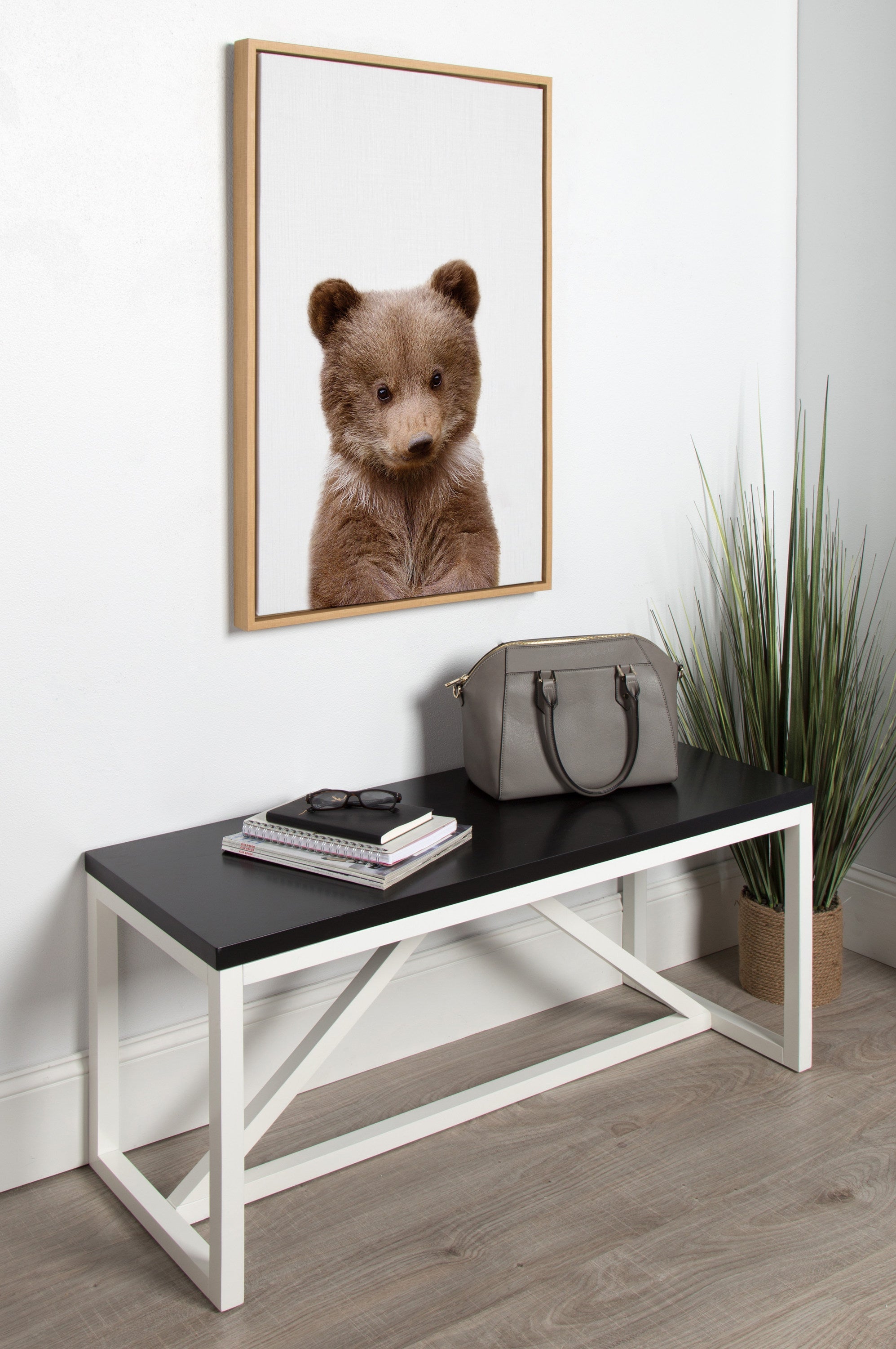 Sylvie Baby Bear Framed Canvas by Amy Peterson by kateandlaurel - product image 9 for Resin Society