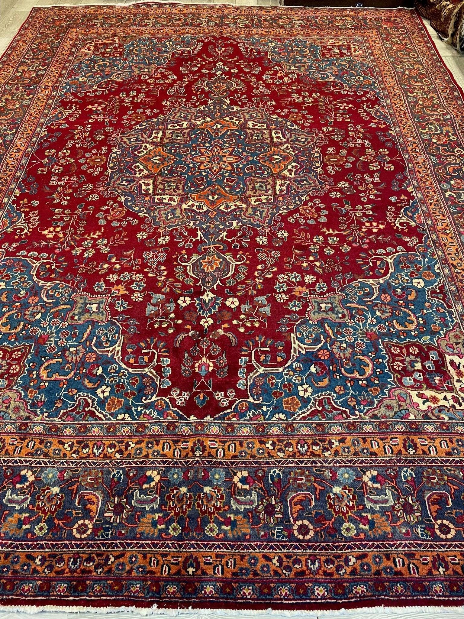 Elegant Hand Knotted Khorasan Area Rug 9’8” x 12’10” by Rugistan - main product image for Resin Society