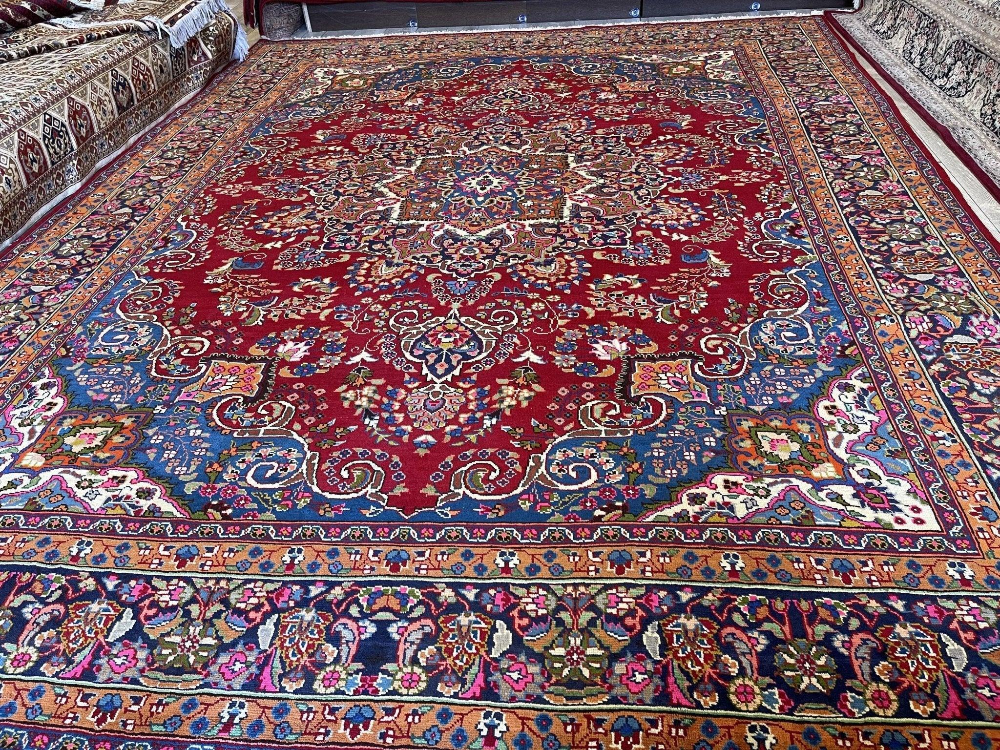 Elegant Mint Vintage 1960's Hand Knotted Veggie Dye Khorasan Area Rug by Rugistan - product image 3 for Resin Society