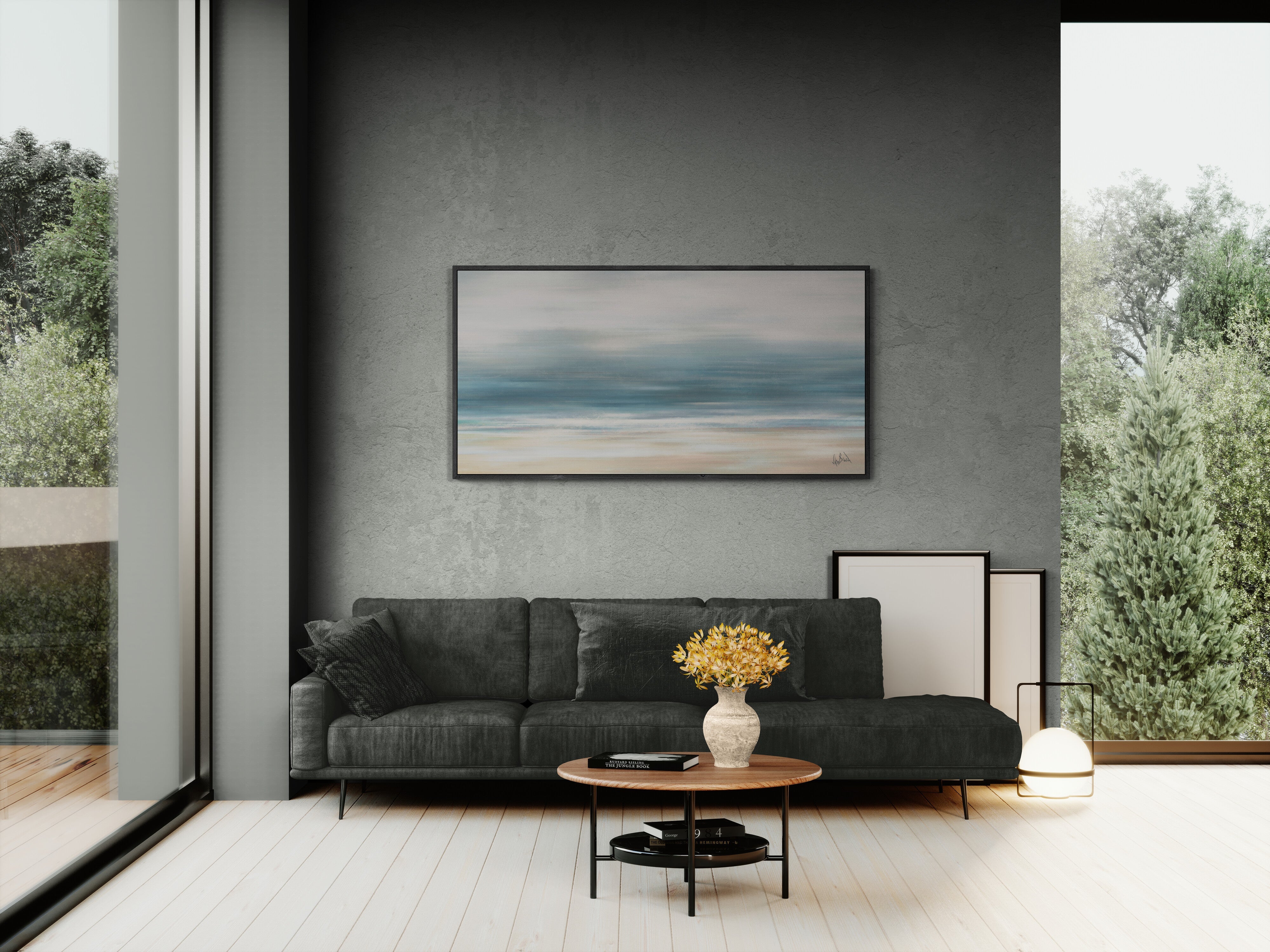 Tranquil Shore Artist Enhanced Canvas Print by John Beard Collection - product image 4 for Resin Society