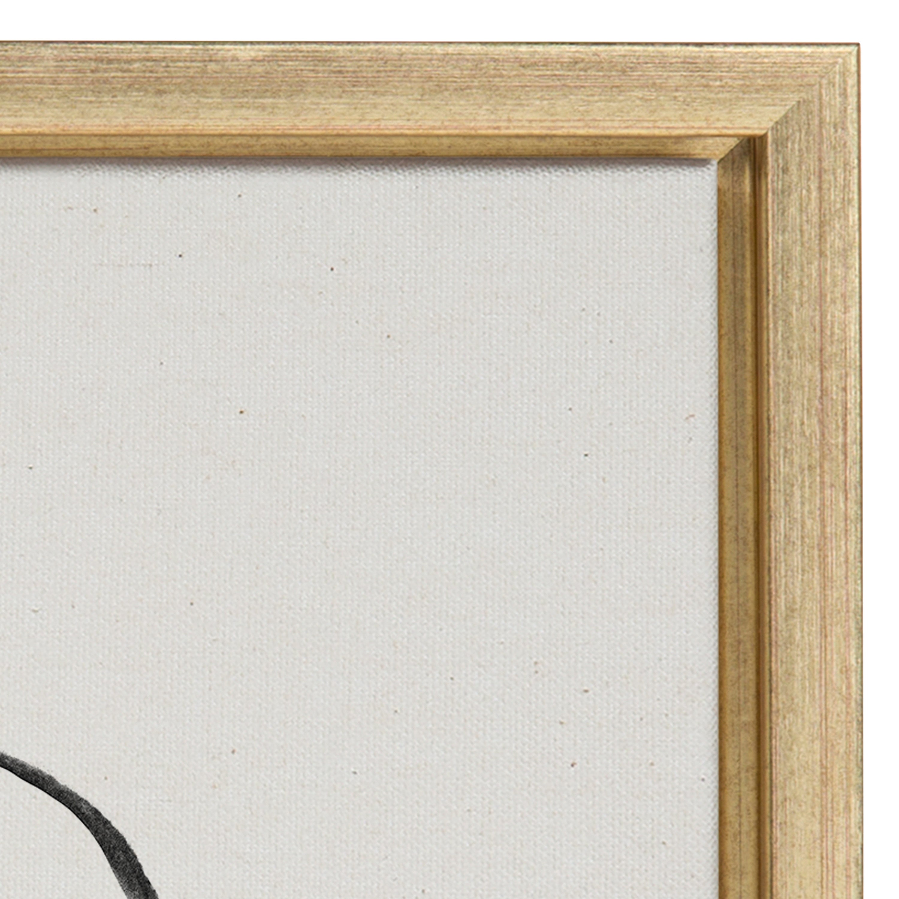 Sylvie Going in Circles Framed Textured Canvas Set