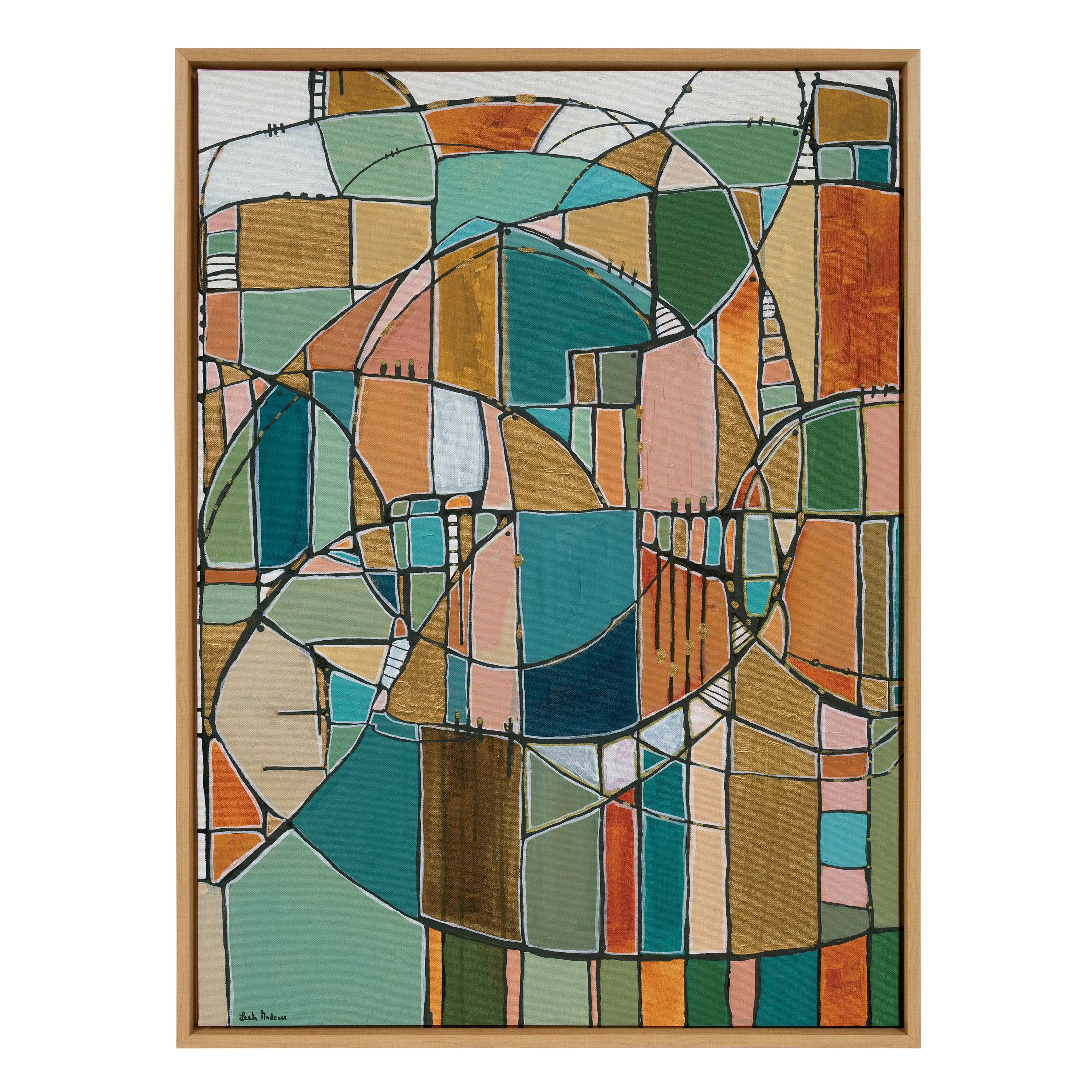 Sylvie Stardust Chords Framed Canvas by Leah Nadeau by kateandlaurel - product image 7 for Resin Society