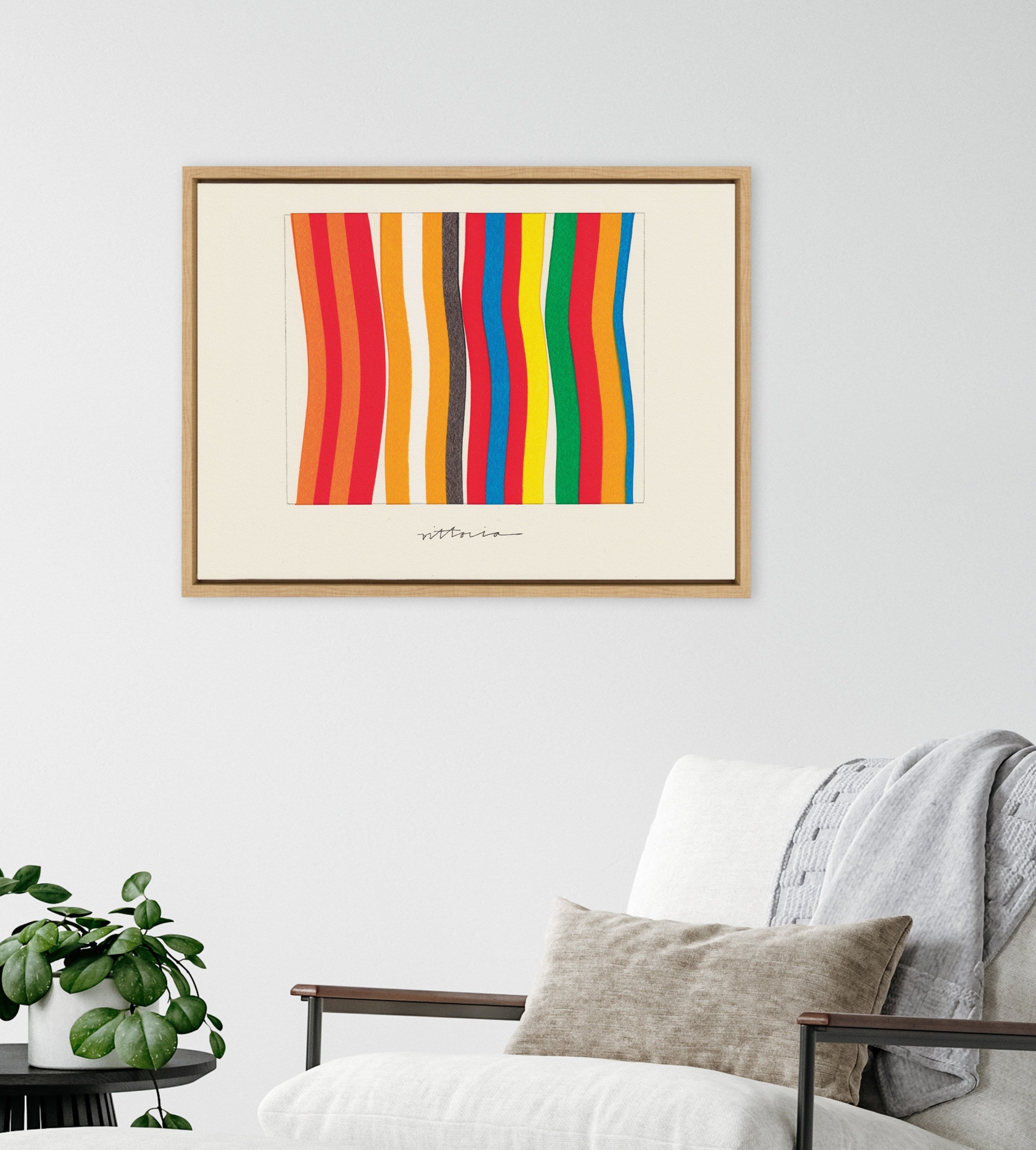 Sylvie Im Parallel to Myself Framed Canvas by Amber Vittoria
