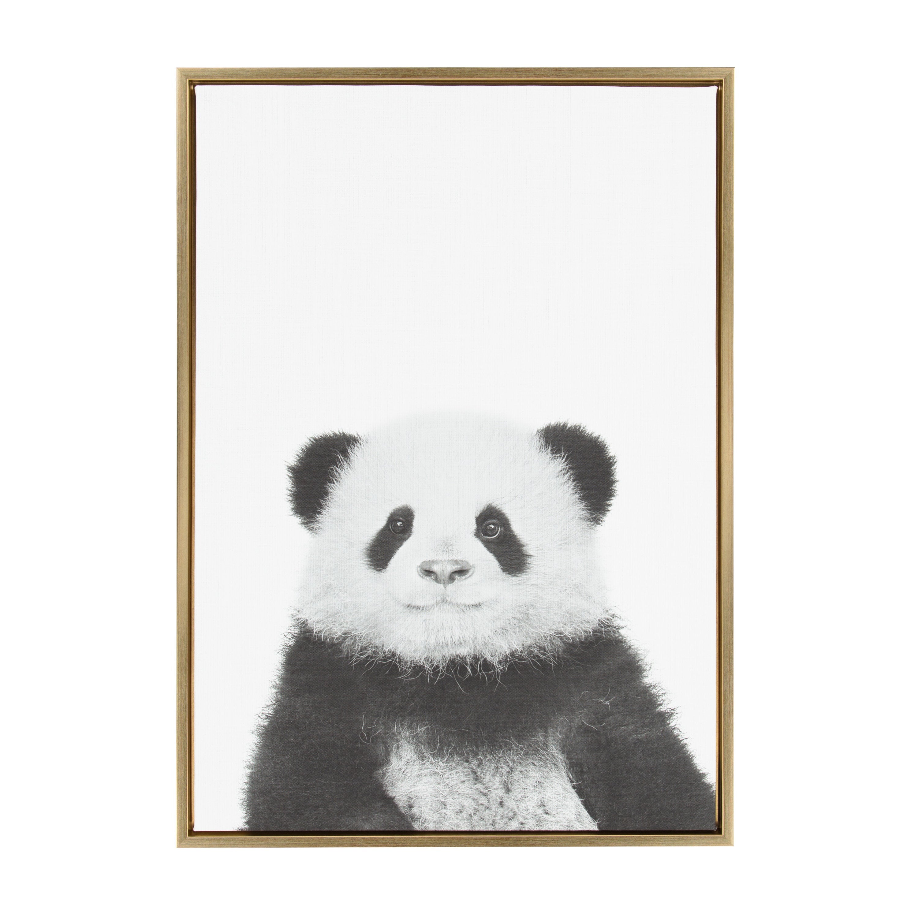 Sylvie Panda Framed Canvas by Simon Te Tai by kateandlaurel - product image 12 for Resin Society