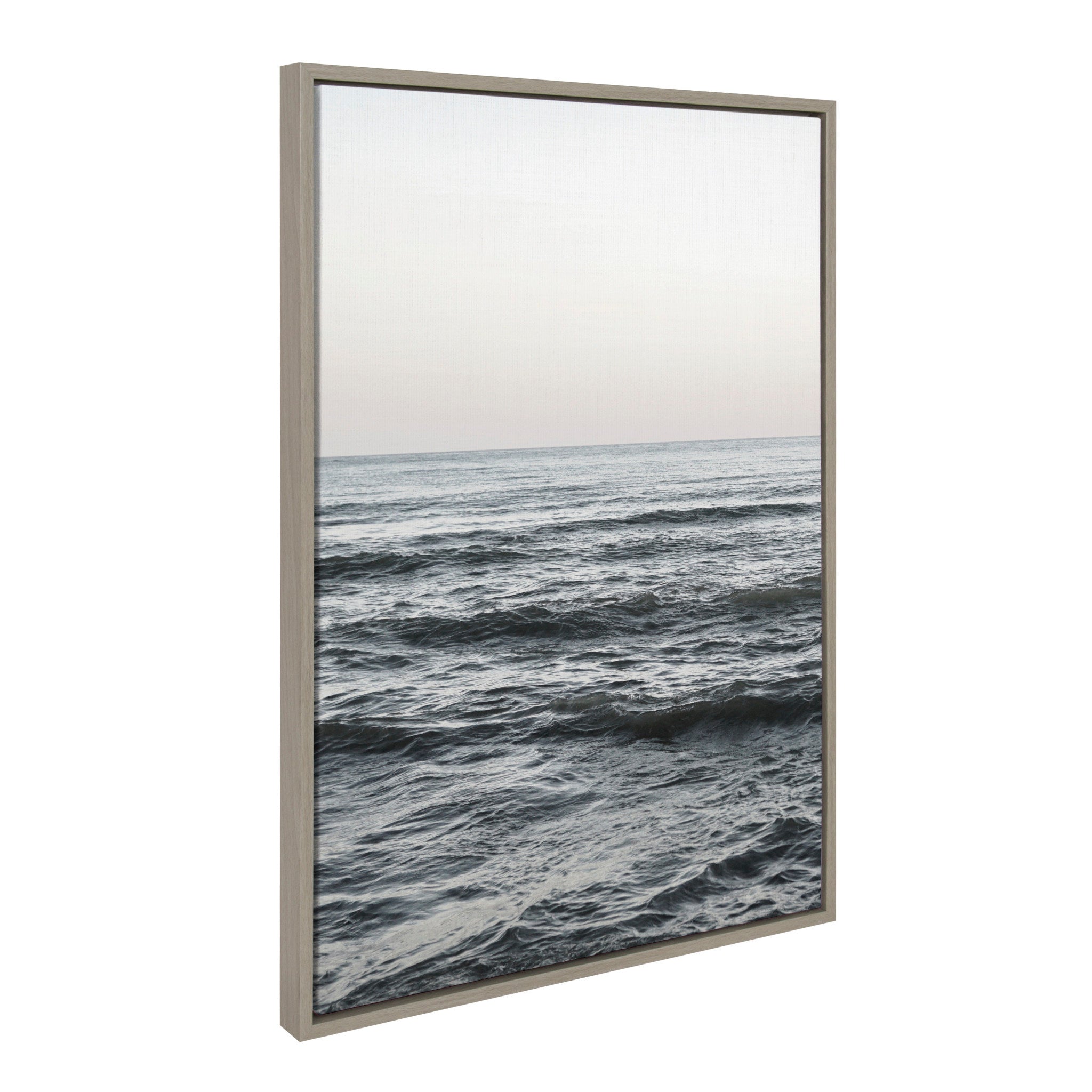 Sylvie Calm Ocean Vibes Framed Canvas by Vidal Hernandez by kateandlaurel - product image 2 for Resin Society