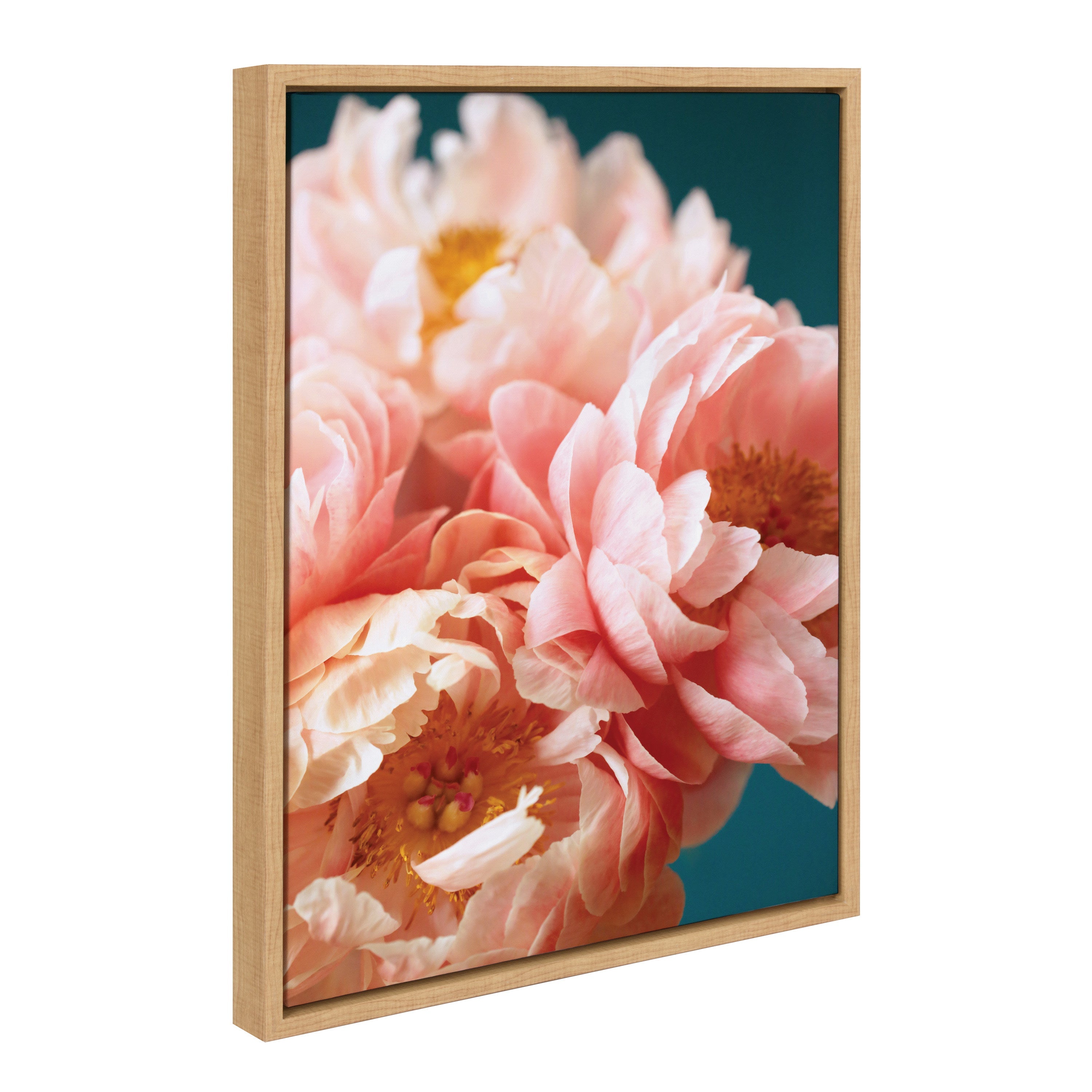 Sylvie Margot close-up flower framed canvas art by Alicia Bock showing delicate petals