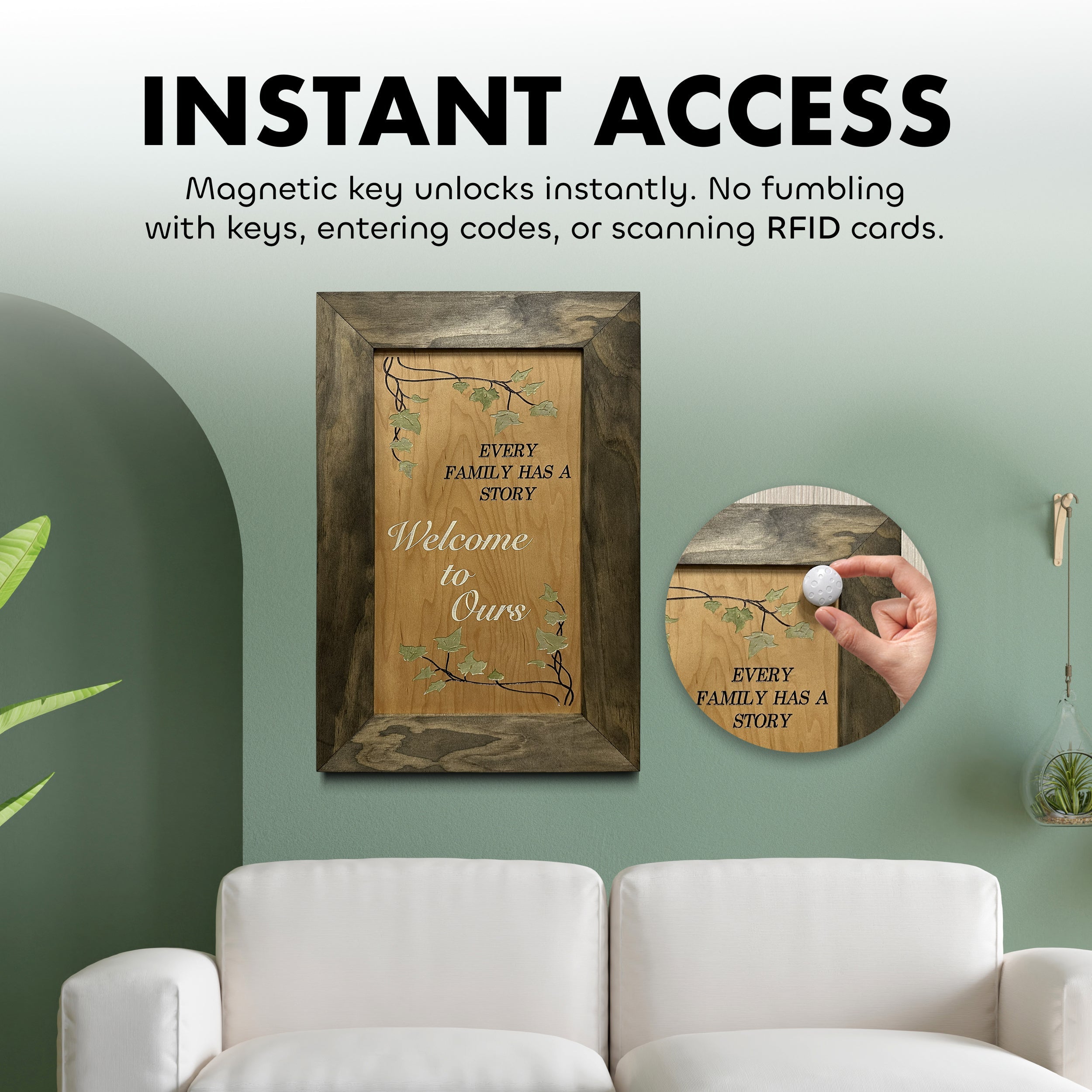 Hidden Gun Storage Every Family Story Concealed Shelf by Bellewood Designs - product image 3 for Resin Society