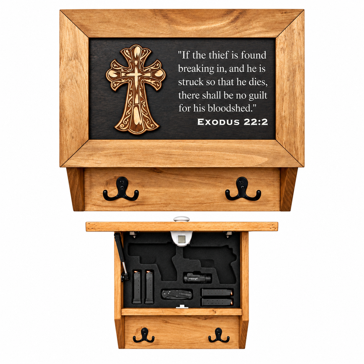 Decorative Gun Cabinet Wall-Mounted & Secure