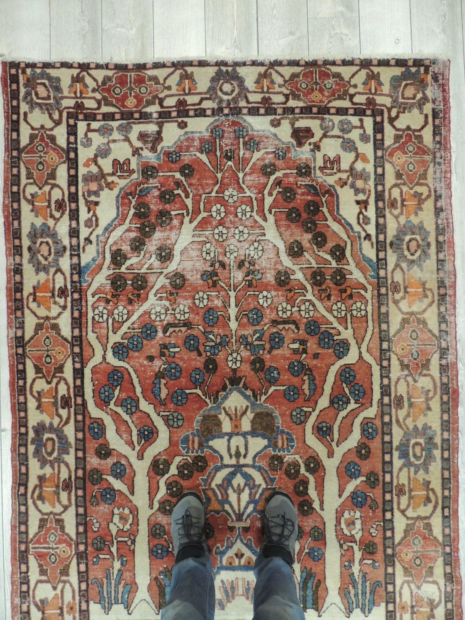 Exquisite Distressed Fine Persian Area Rug 5x7 Ft by Rugistan - product image 7 for Resin Society