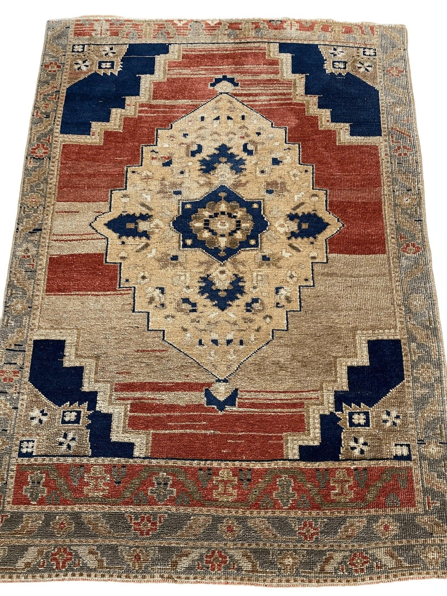 Exquisite handmade oushak rug 3'7''x5' by Rugistan - product image 6 for Resin Society