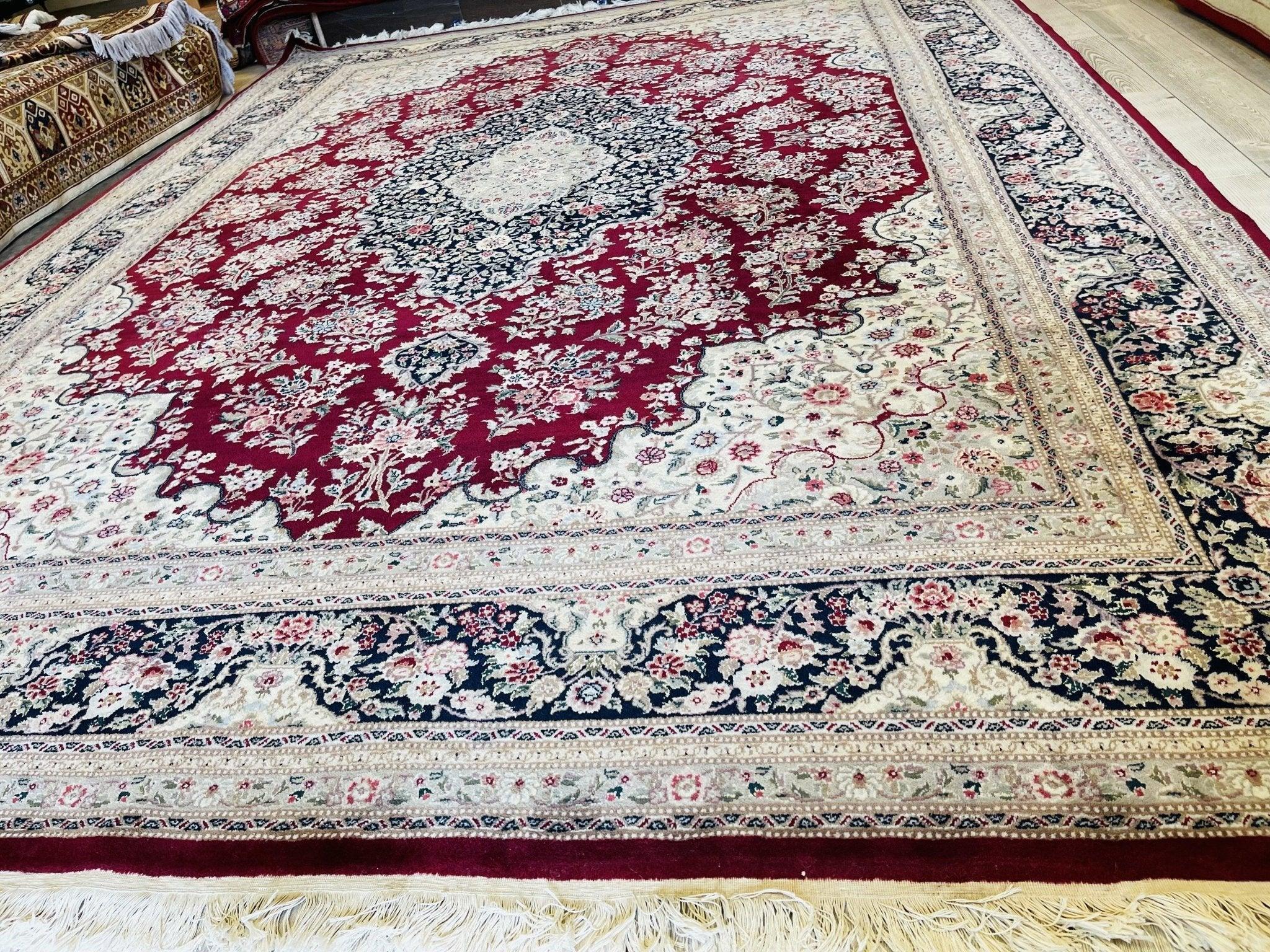 Exquisite Mint Hand-Knotted Peshawar Oriental Wool Rug – 9' x 12' by Rugistan - product image 7 for Resin Society