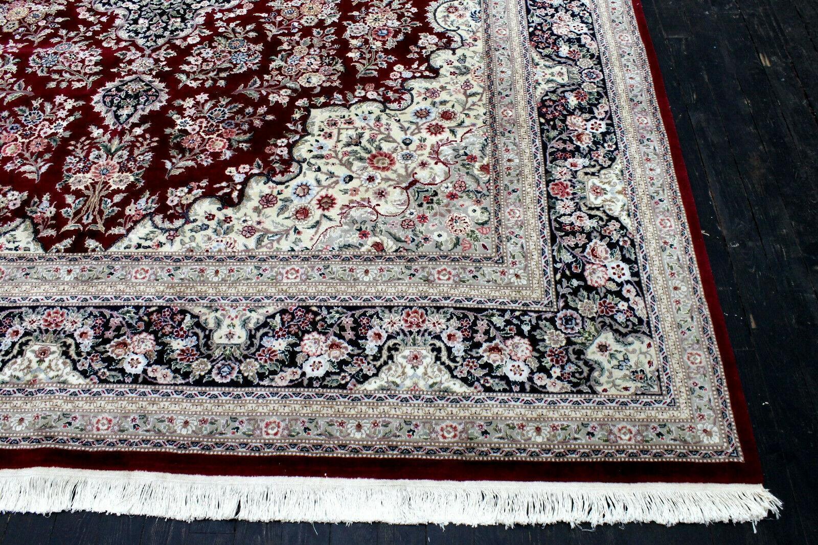 Exquisite Mint Hand-Knotted Peshawar Oriental Wool Rug – 9' x 12' by Rugistan - product image 9 for Resin Society