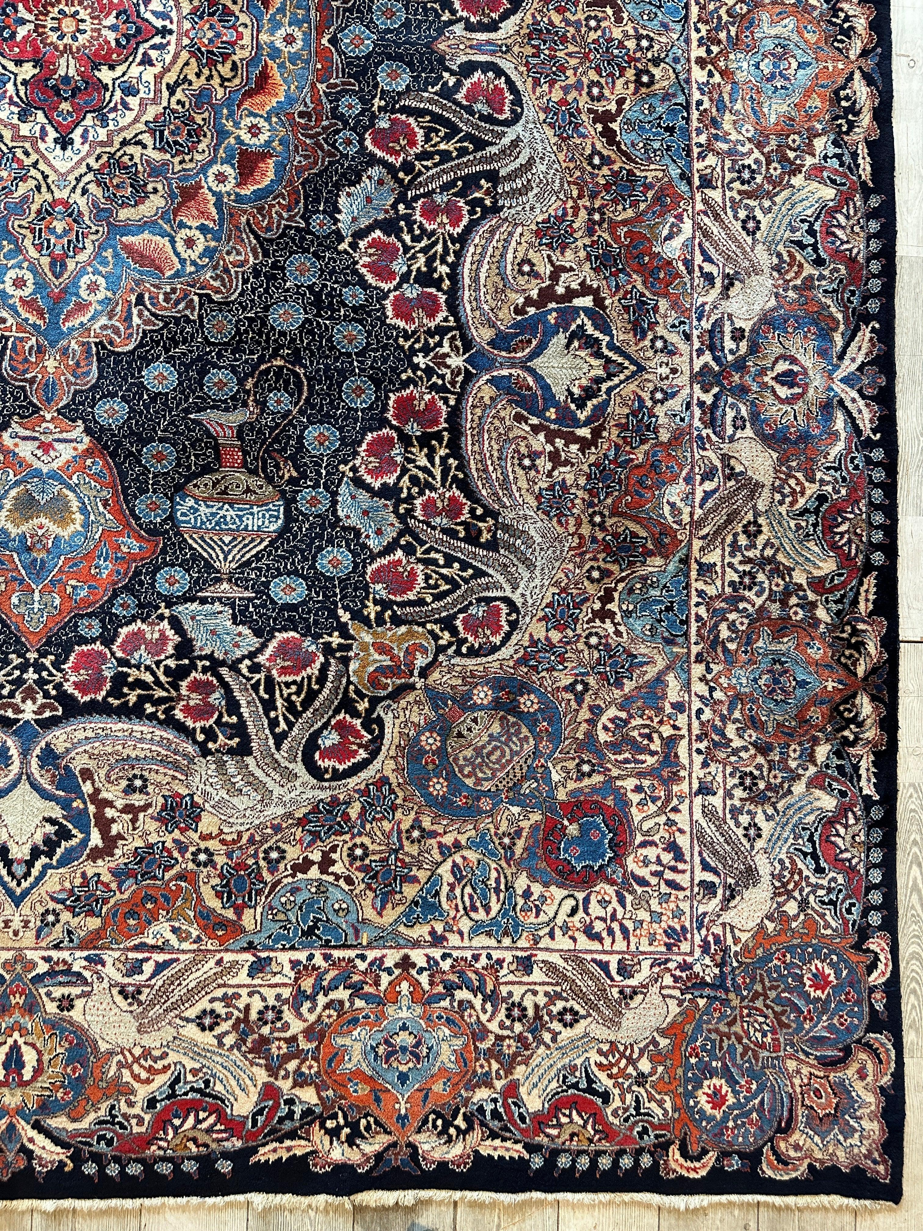 Exquisite Persian Kashmar Rug 9’11” x 13’3” by Rugistan - product image 14 for Resin Society