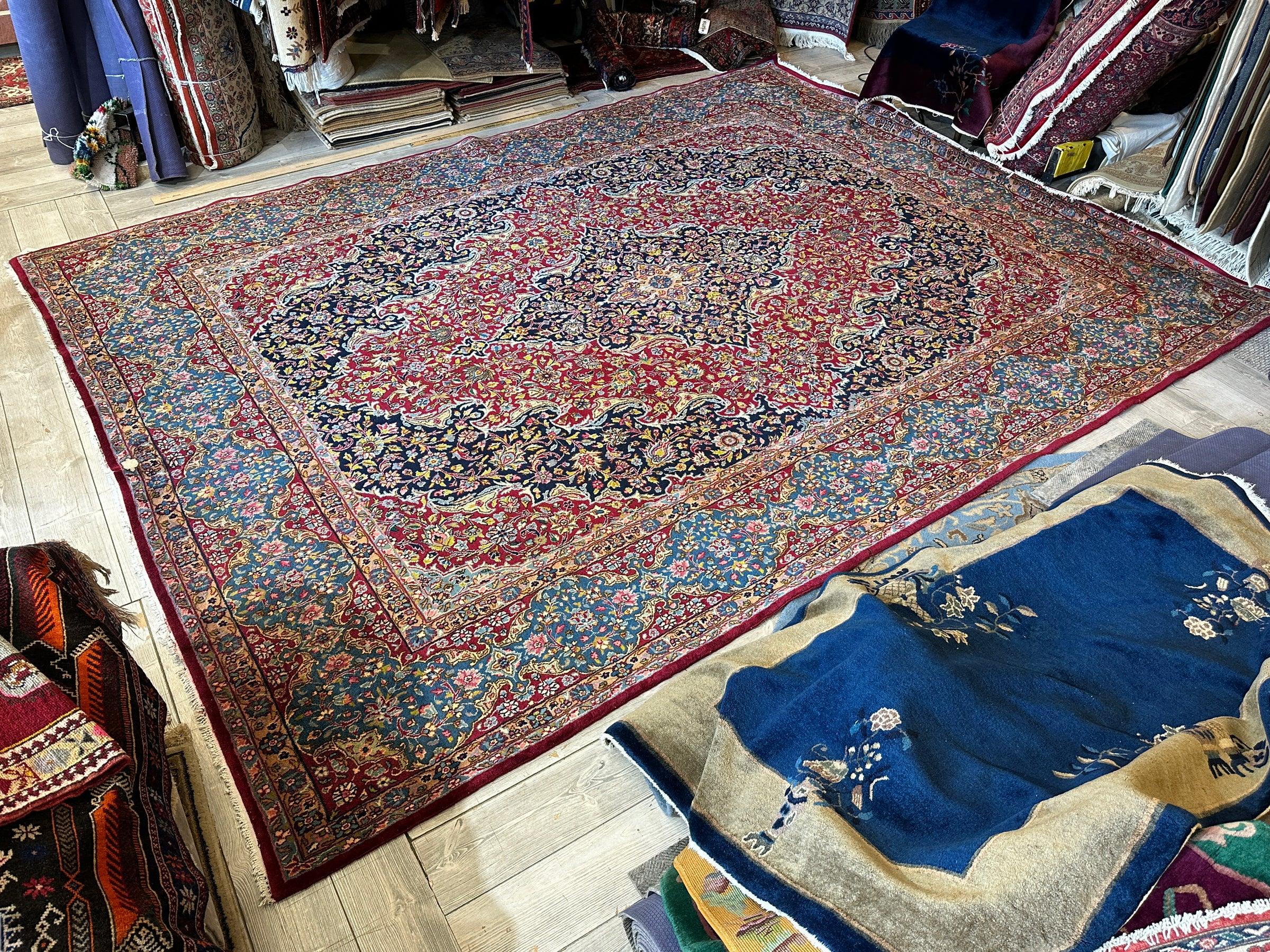 Exquisite Persian Vintage Medalian Rug 10 x 13 by Rugistan - product image 12 for Resin Society