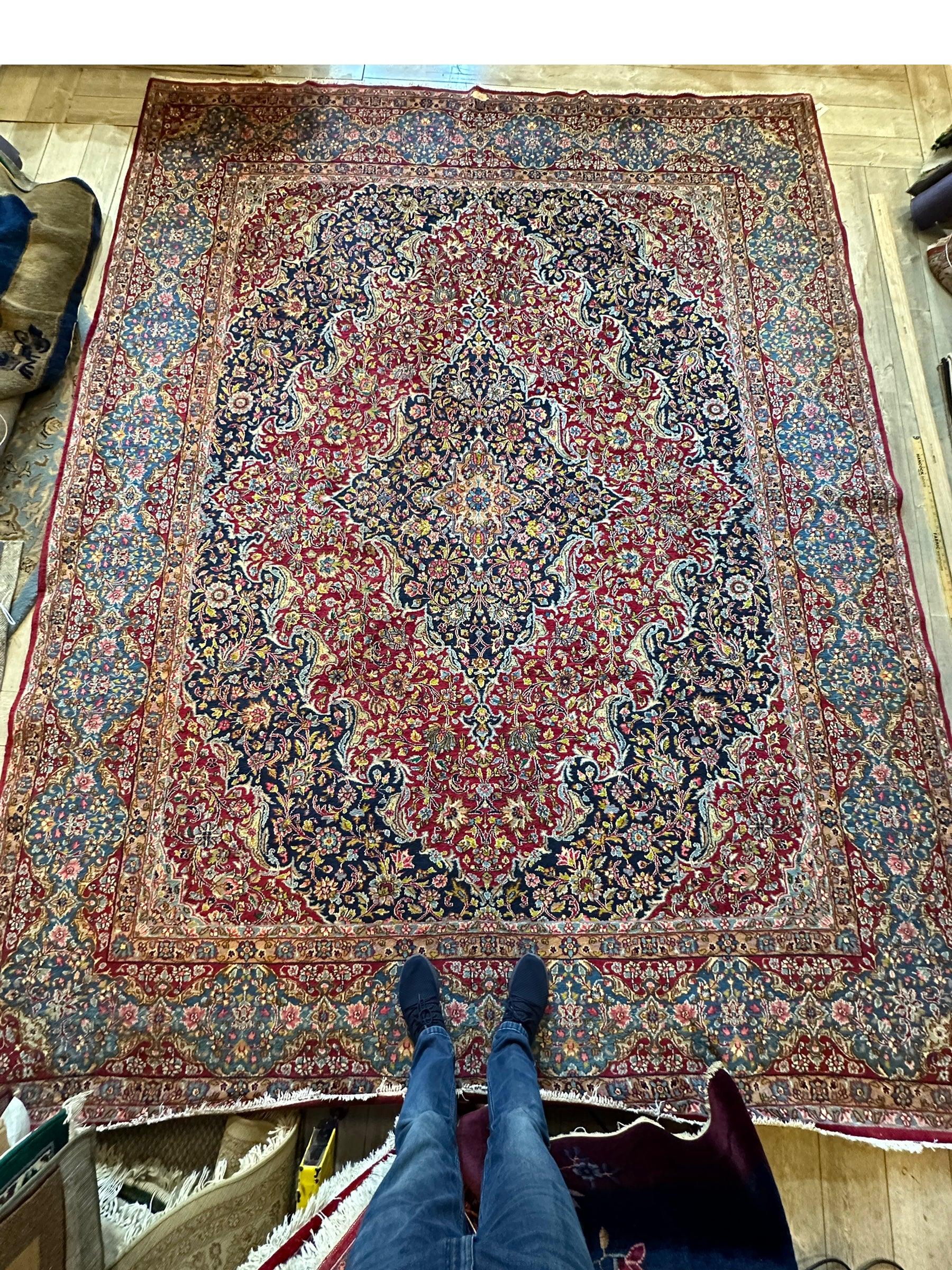Exquisite Persian Vintage Medalian Rug 10 x 13 by Rugistan - product image 9 for Resin Society