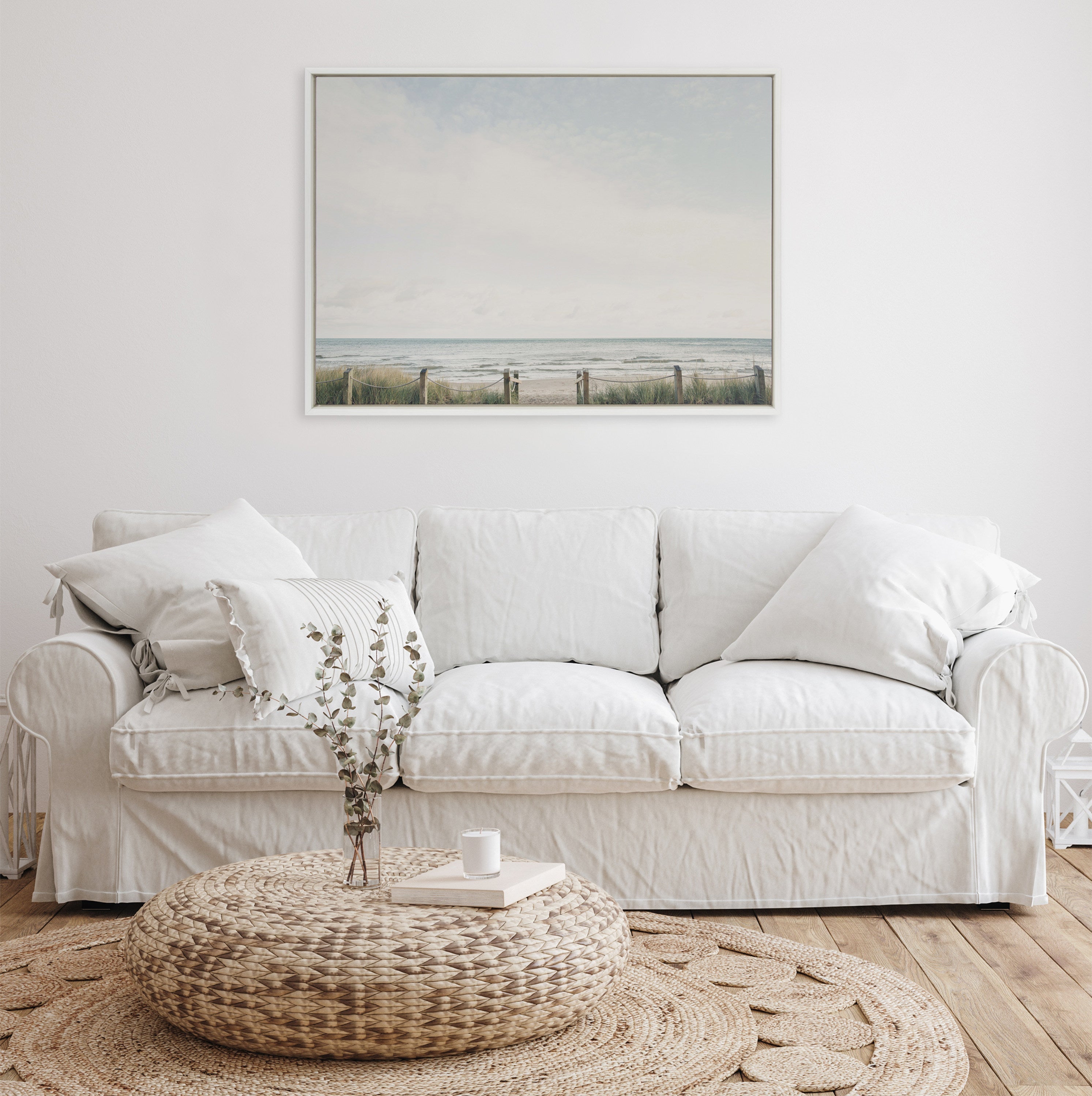 Sylvie Pale Sky Framed Canvas by Emiko and Mark Franzen of F2Images